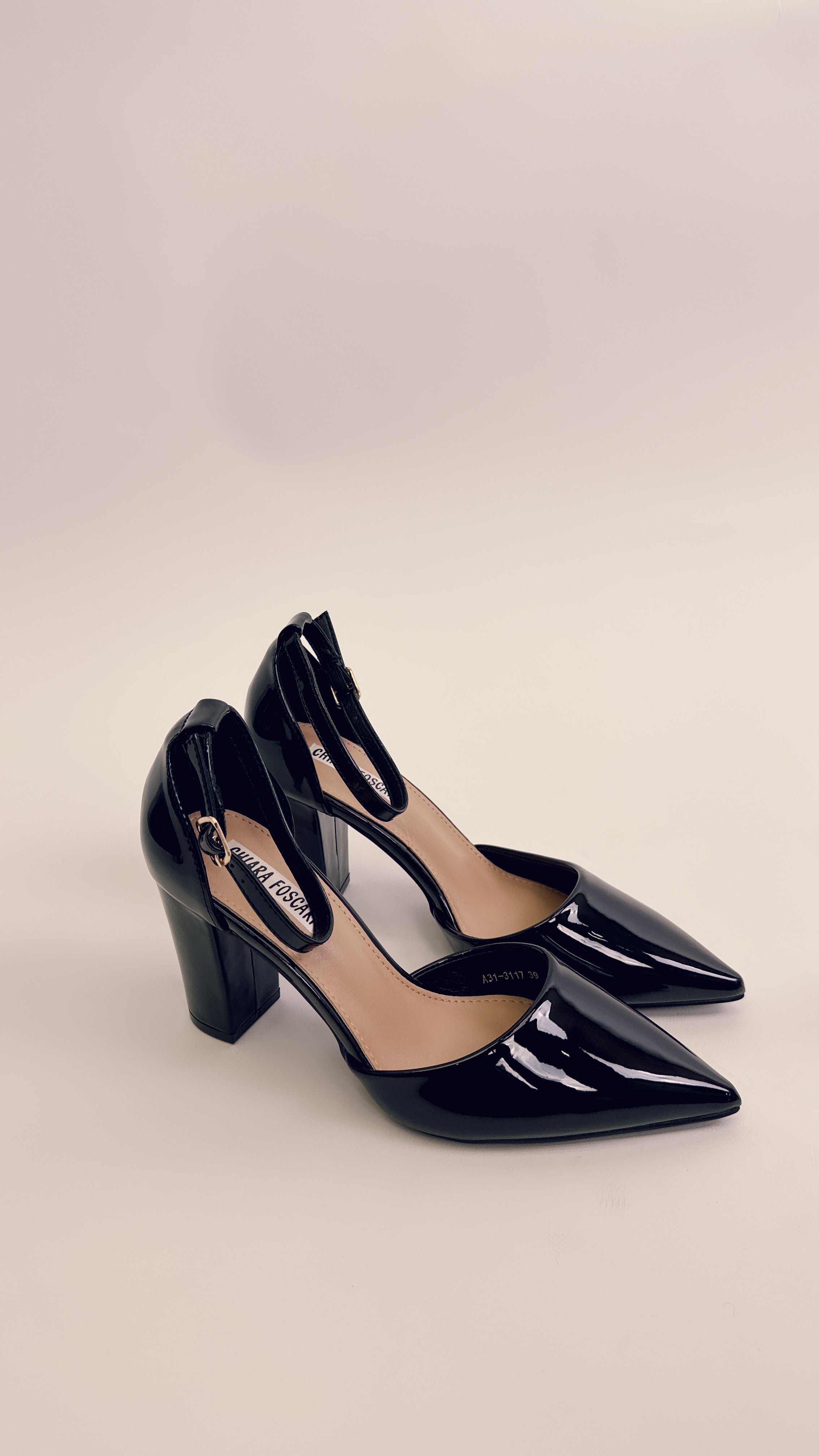 Decoltè in vernice black 3117