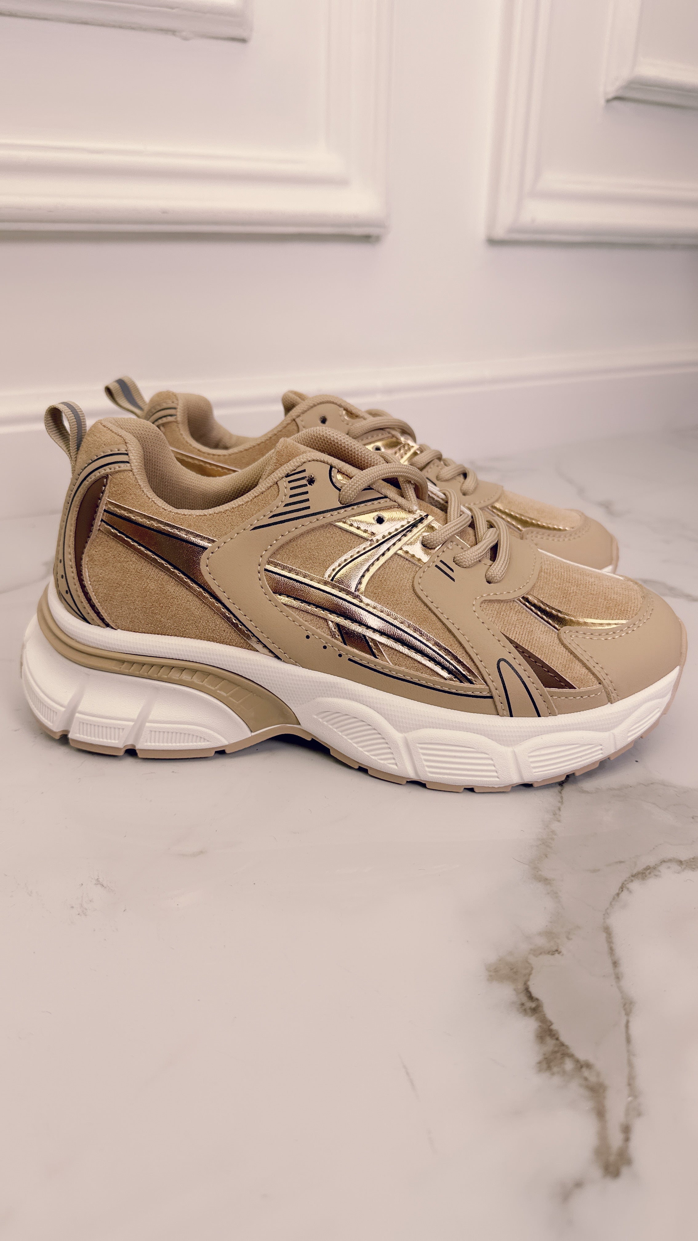 Sneakers beige scuro 169