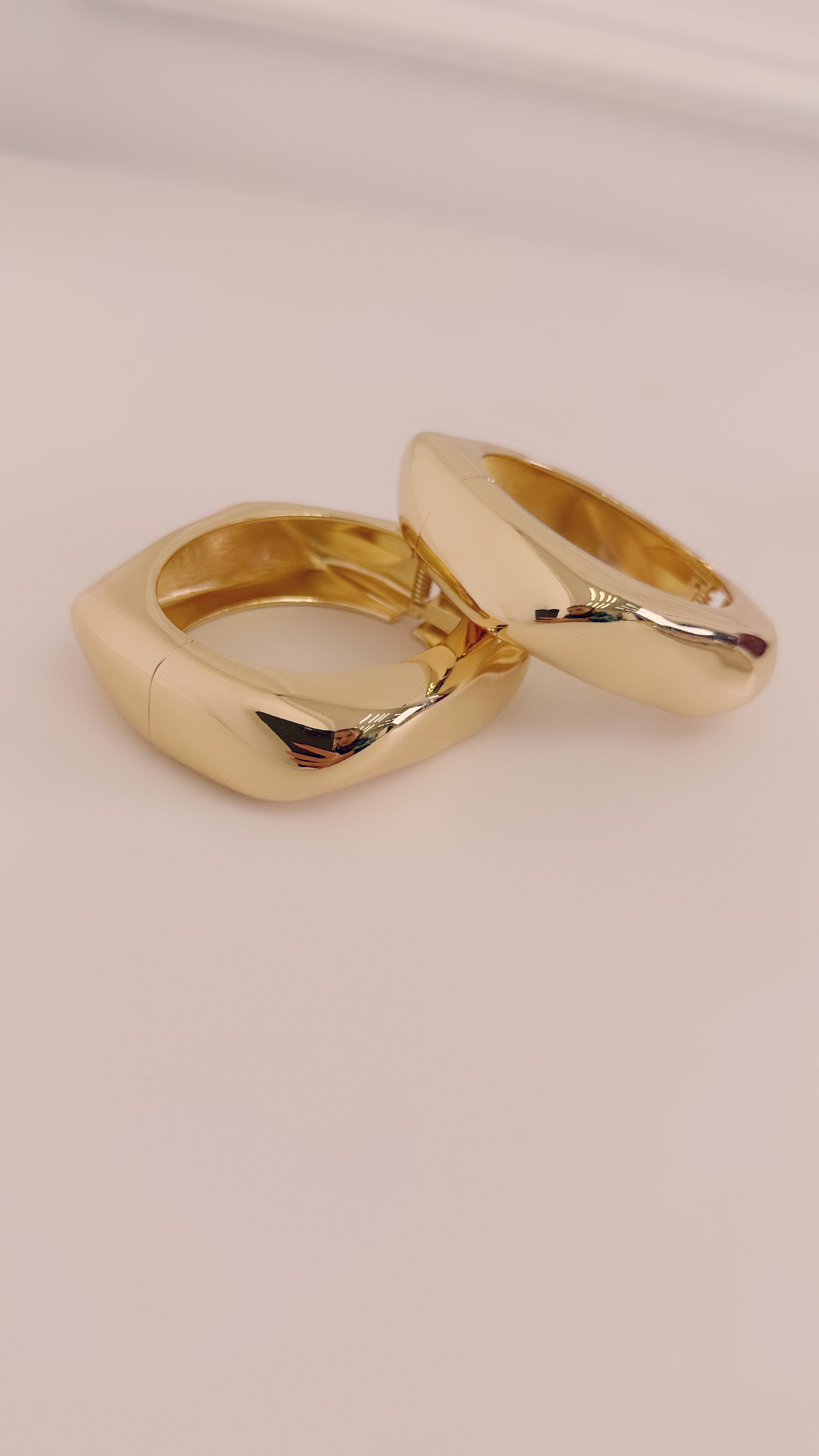 Set bracciale oro squadrato