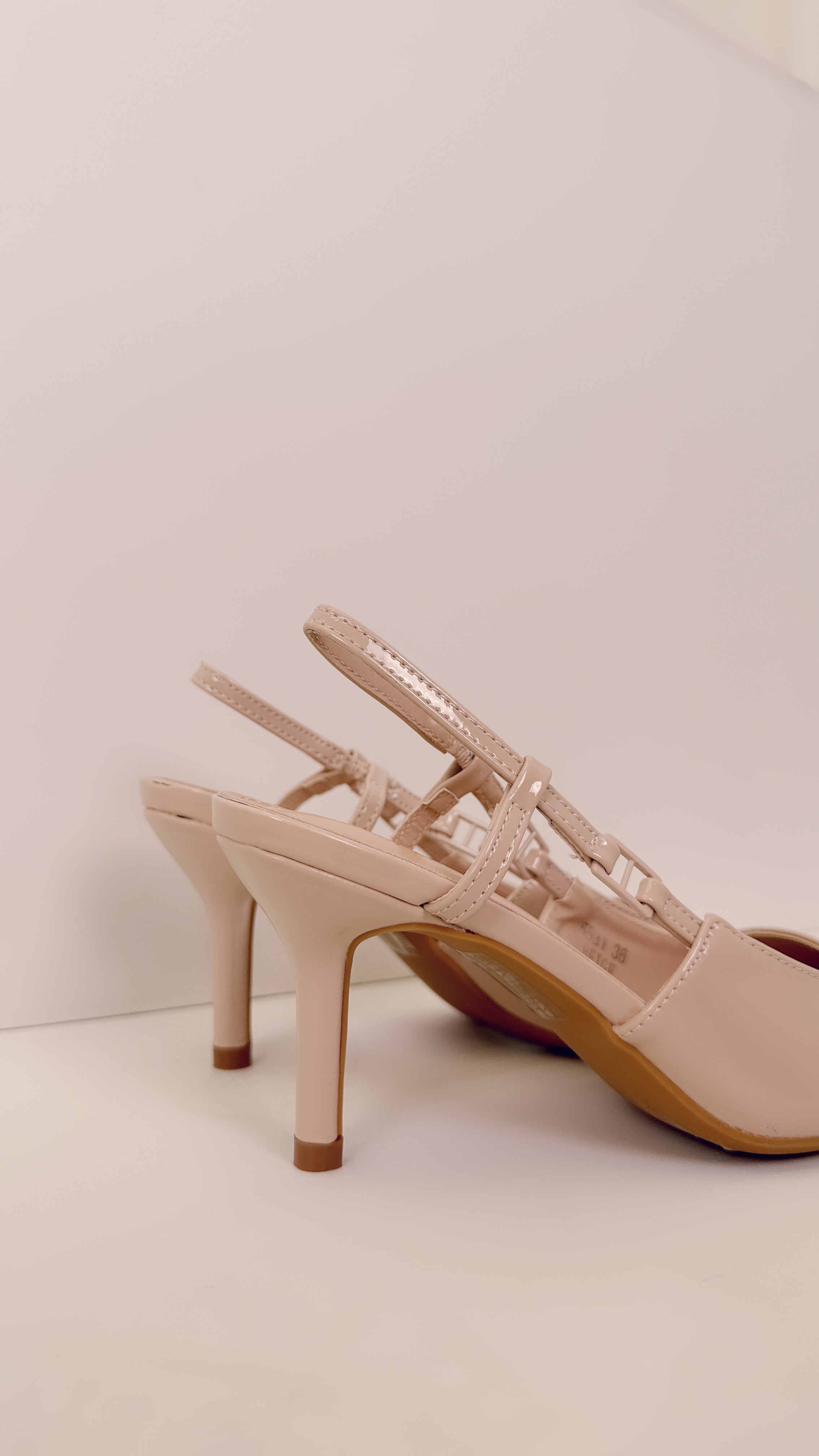 Slingback vernice nudo 5531