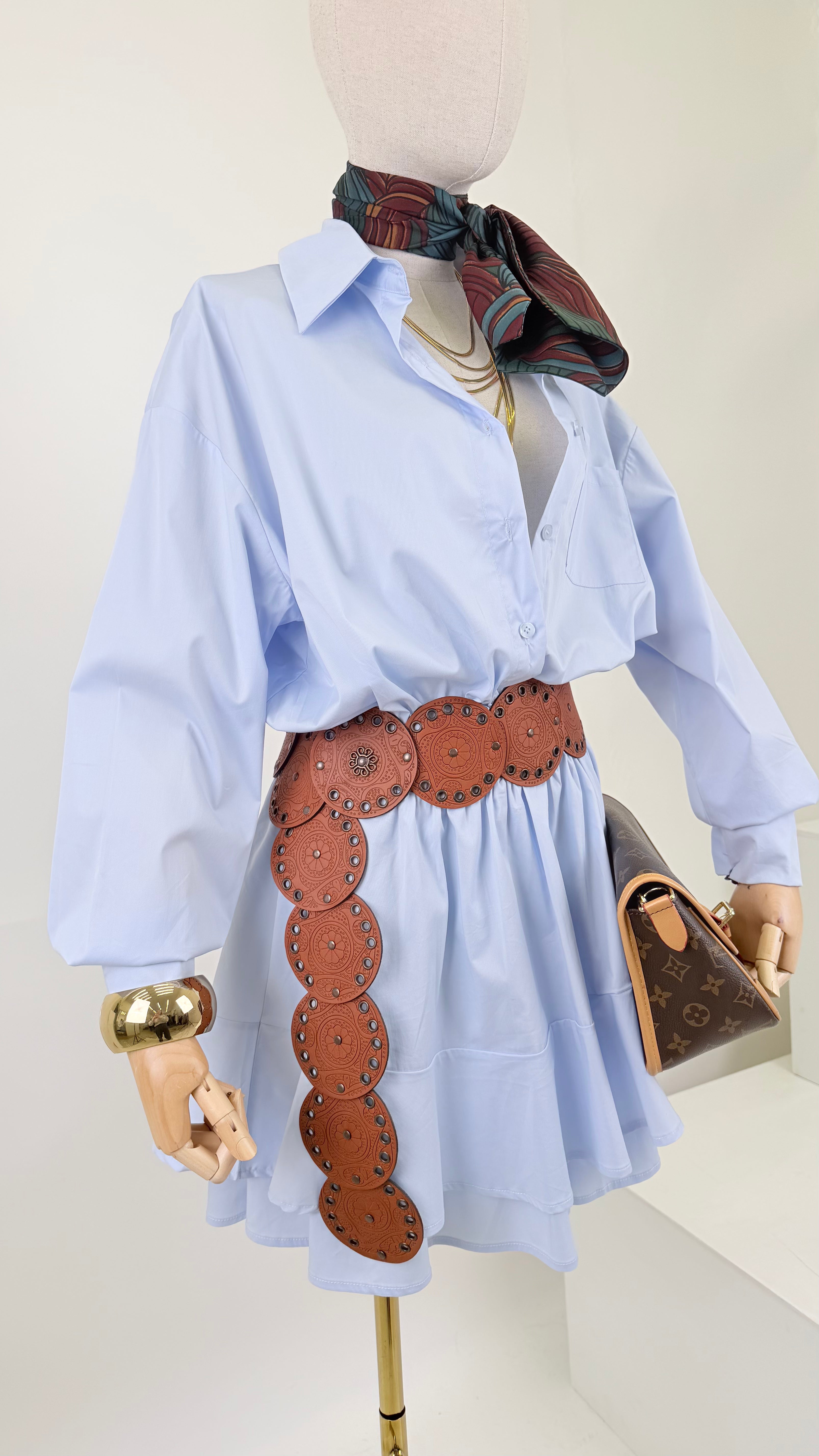 Abitino camicia cielo