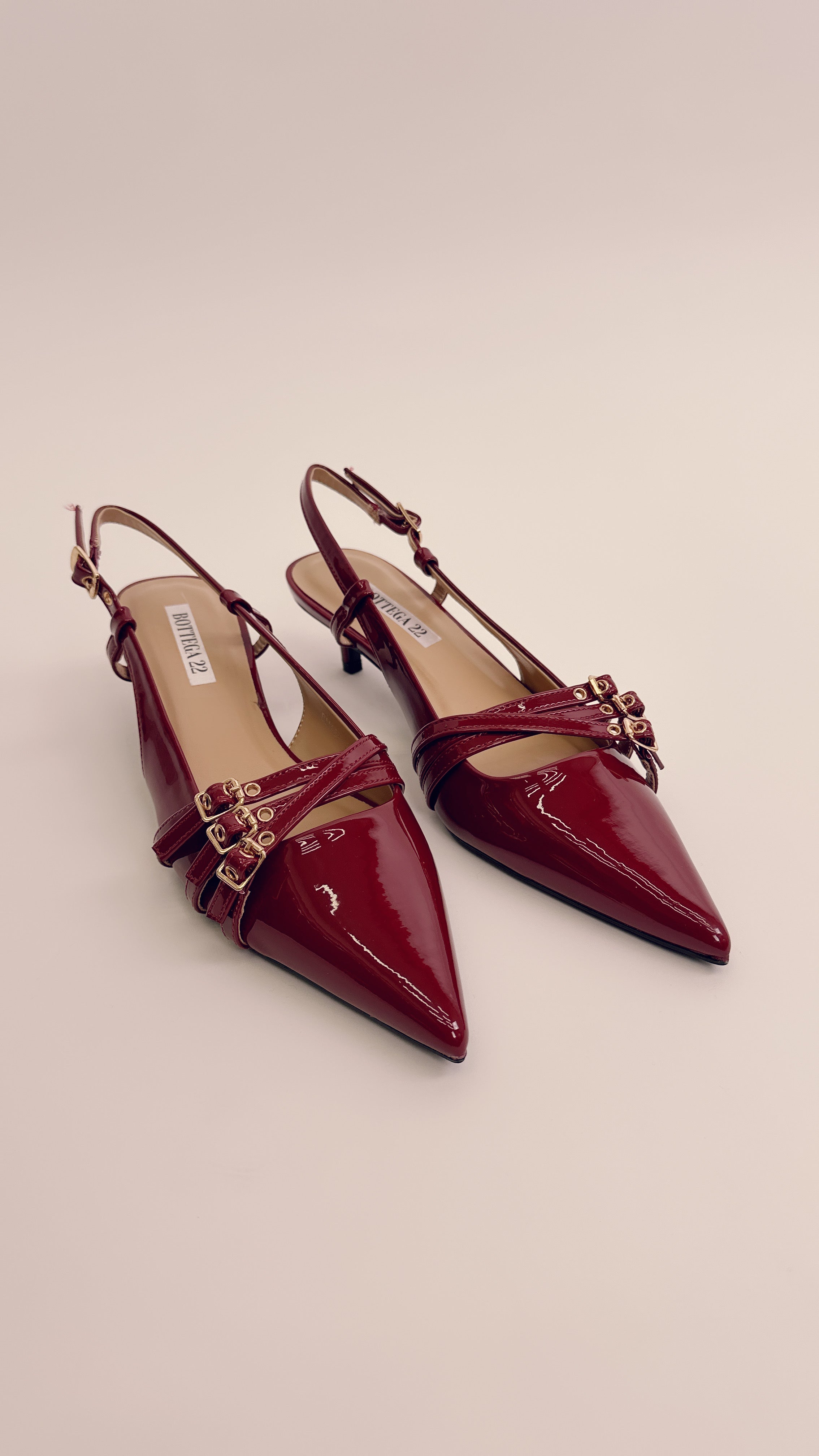 Slingback bordoux bma57