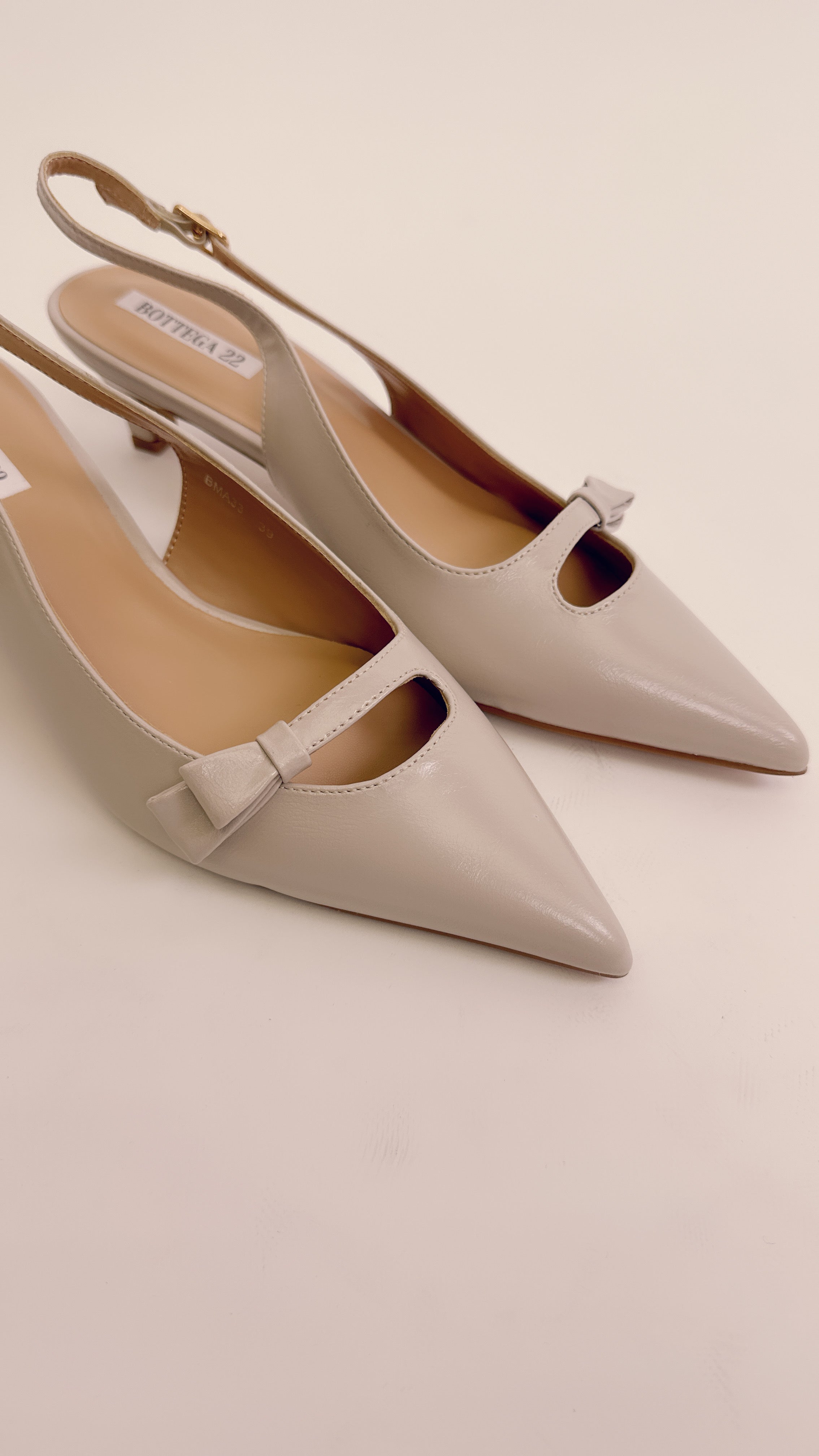 Slingback beige bma33