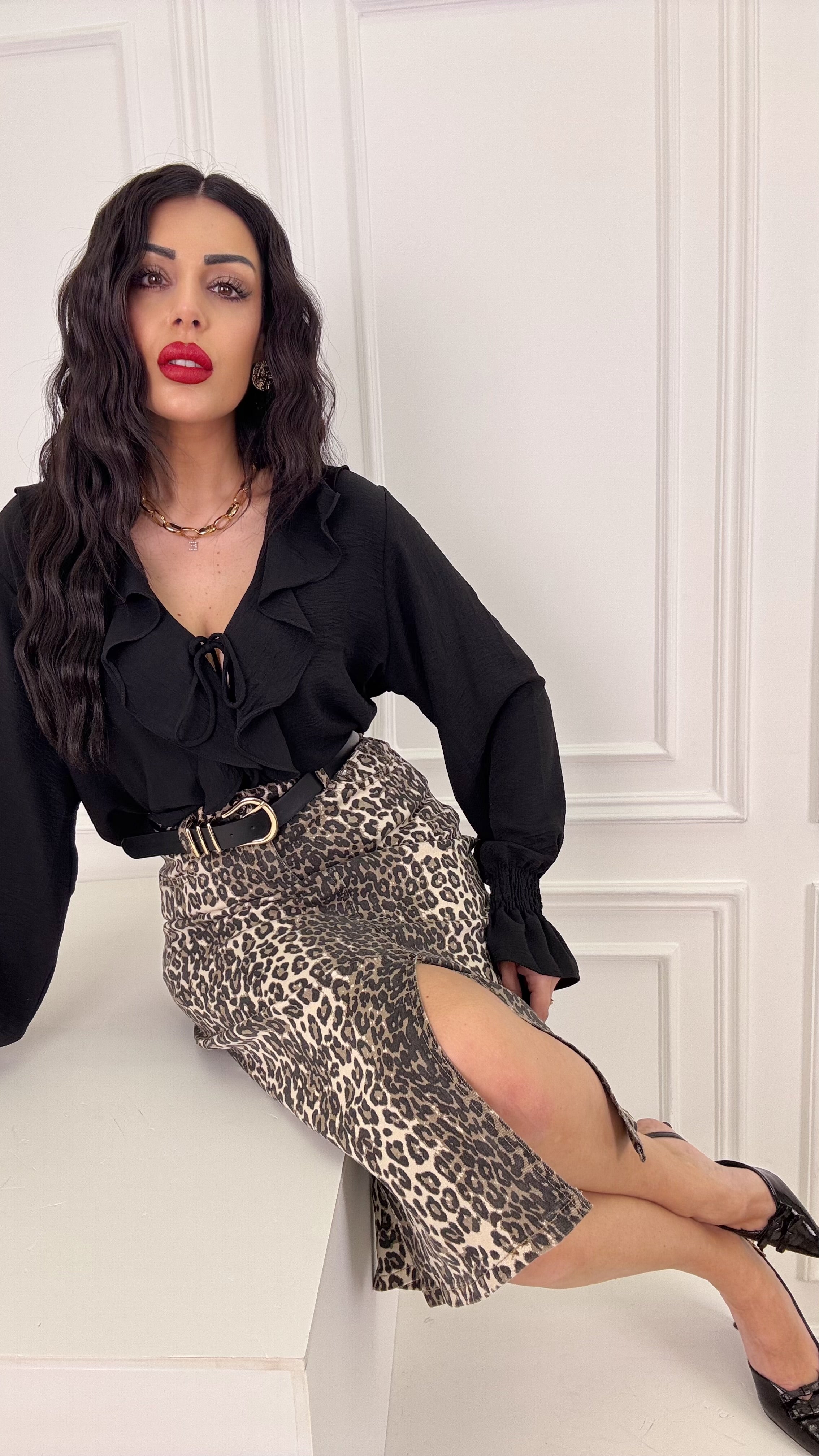 Camicia rouches