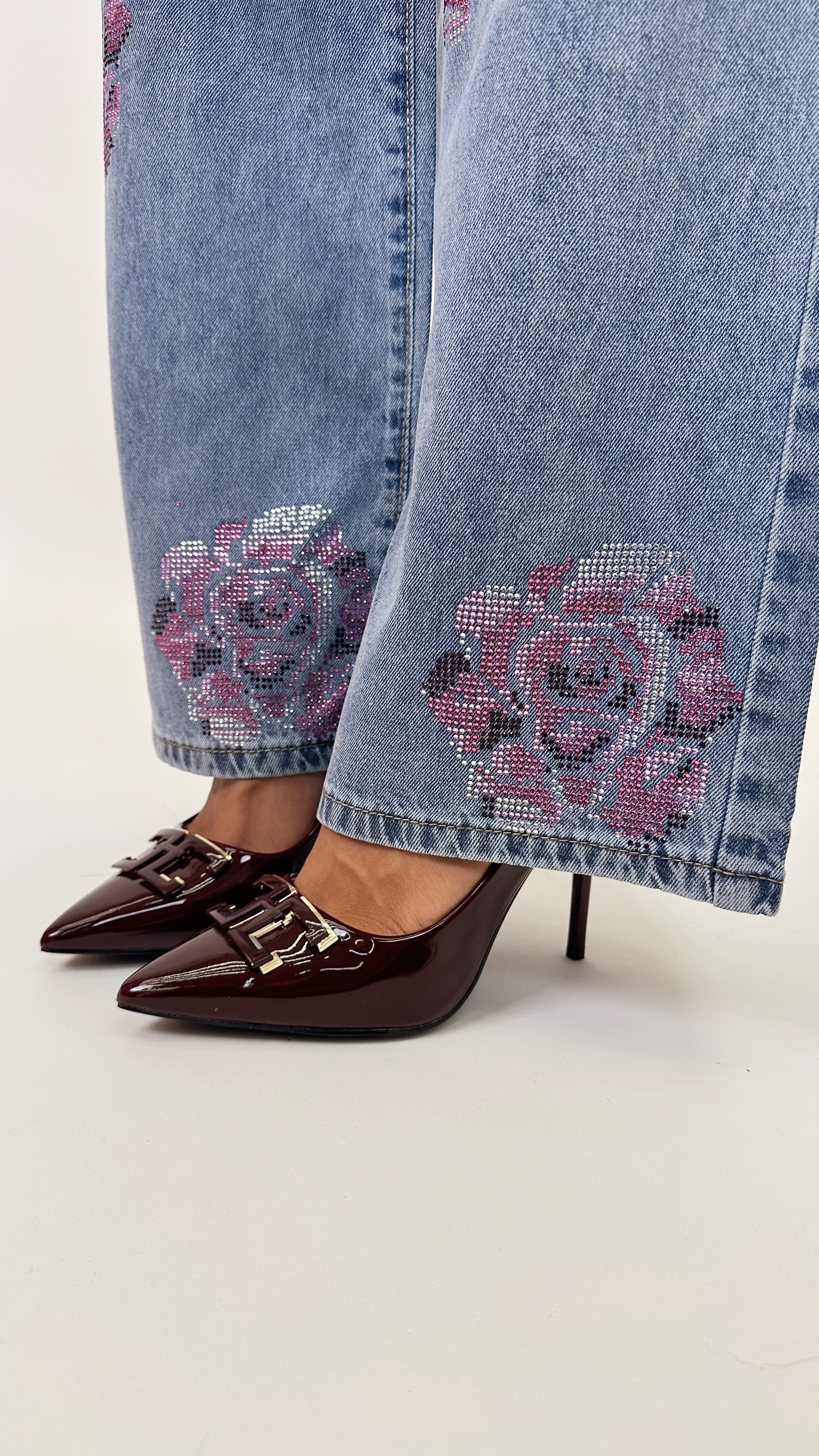 Denim rose brillante