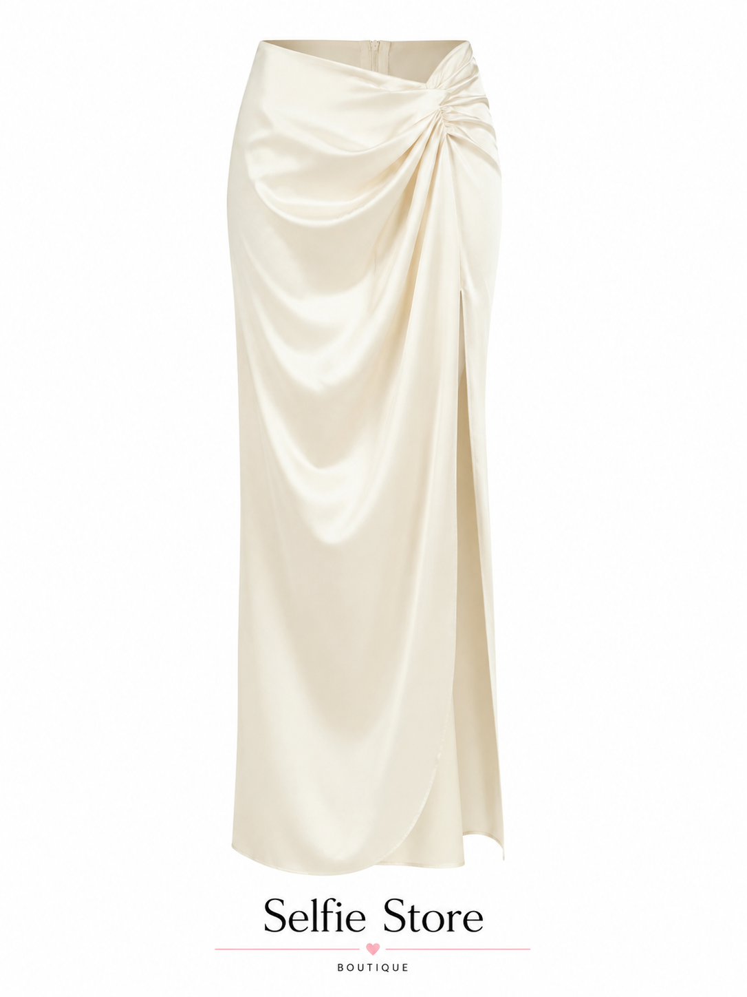 Gonna lunga satin
