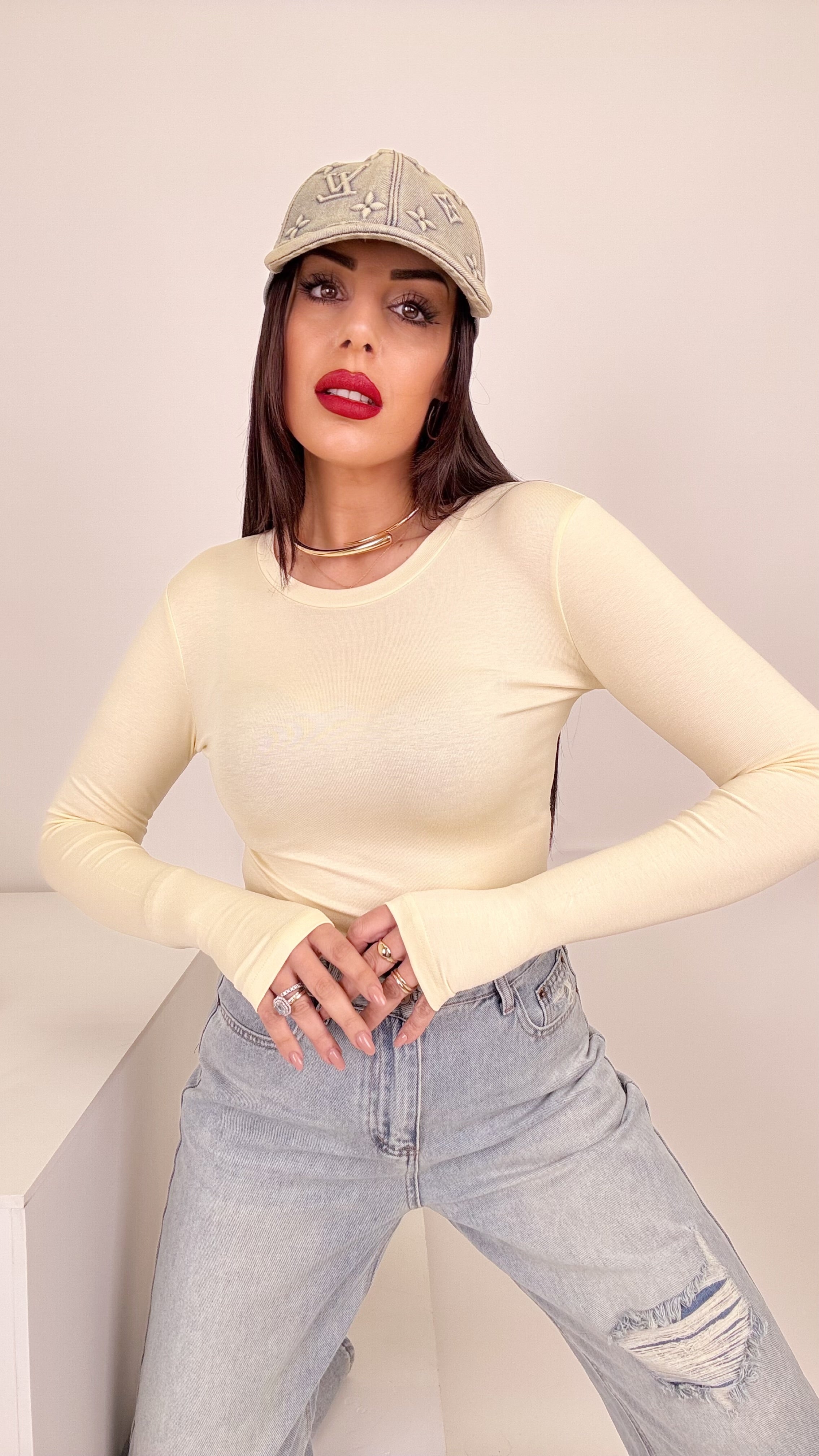 BASIC Shirt manica guanto