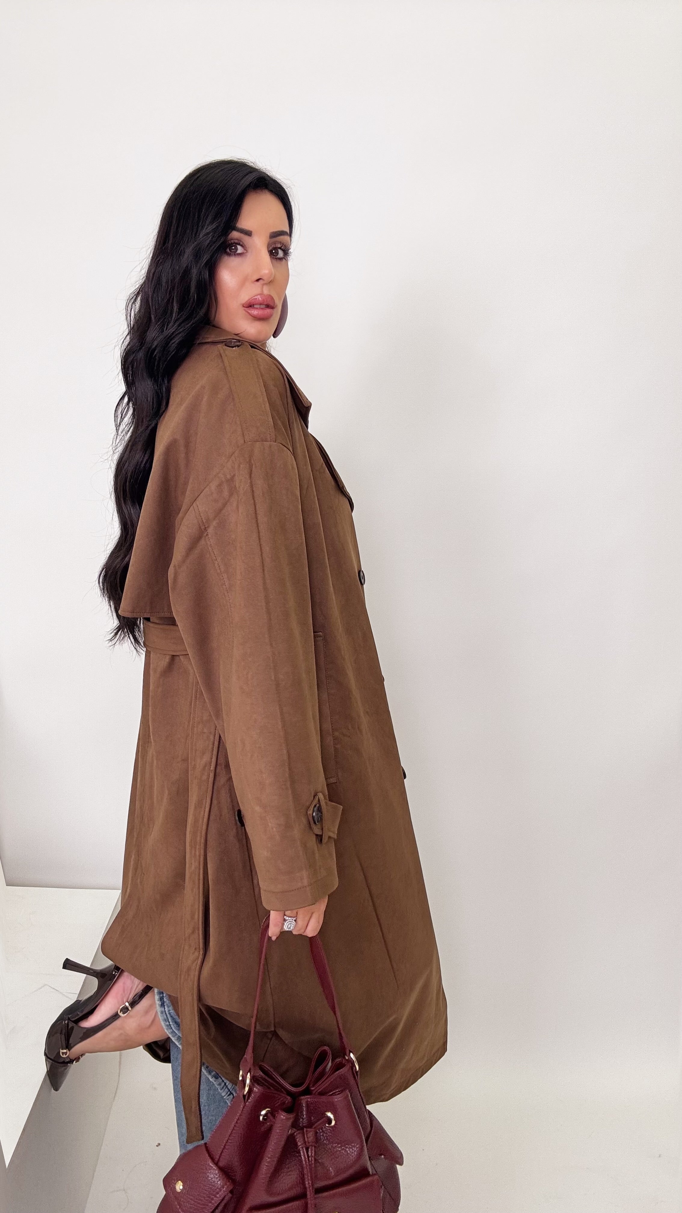 Trench renna Choco