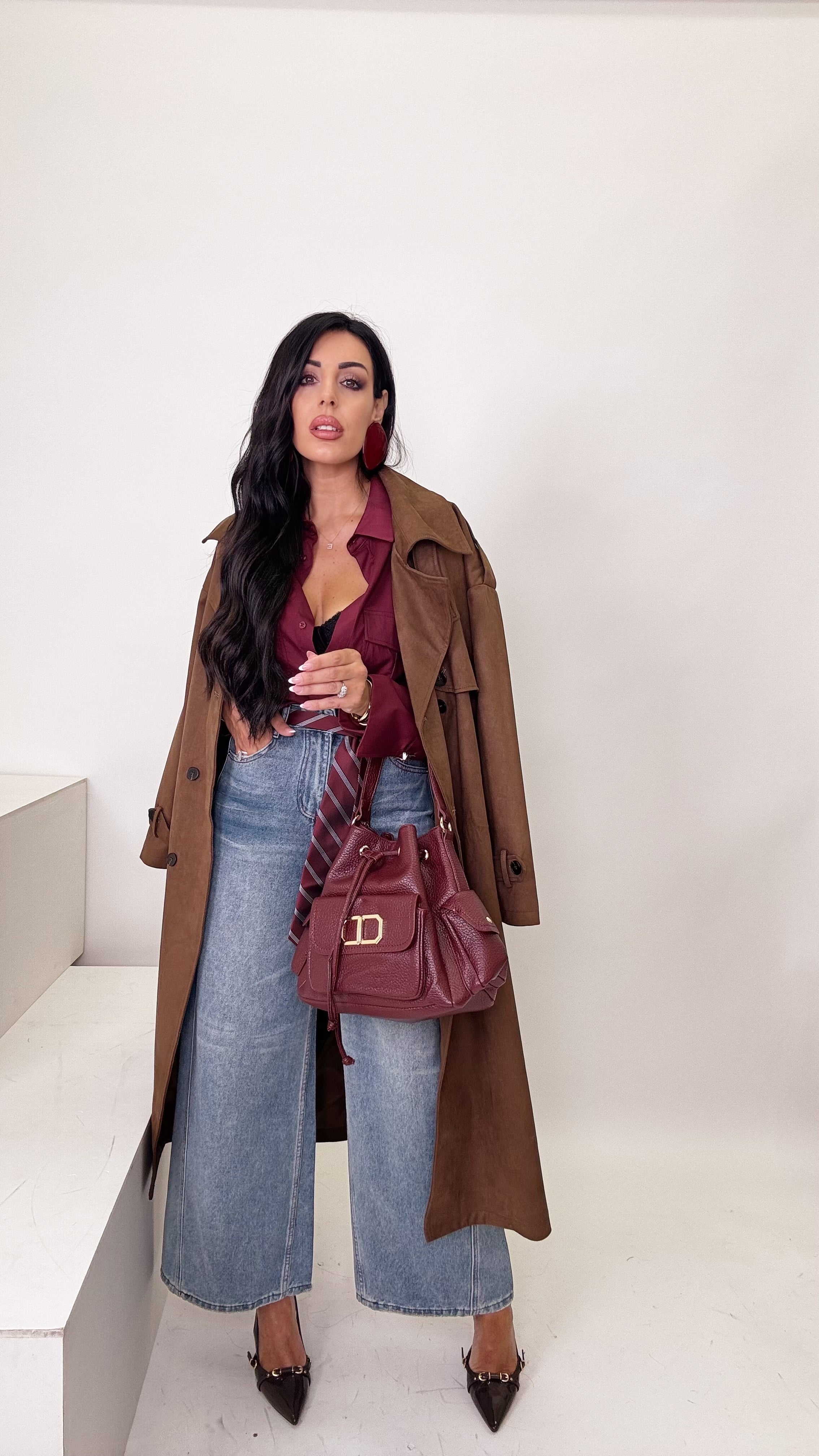 Trench renna Choco