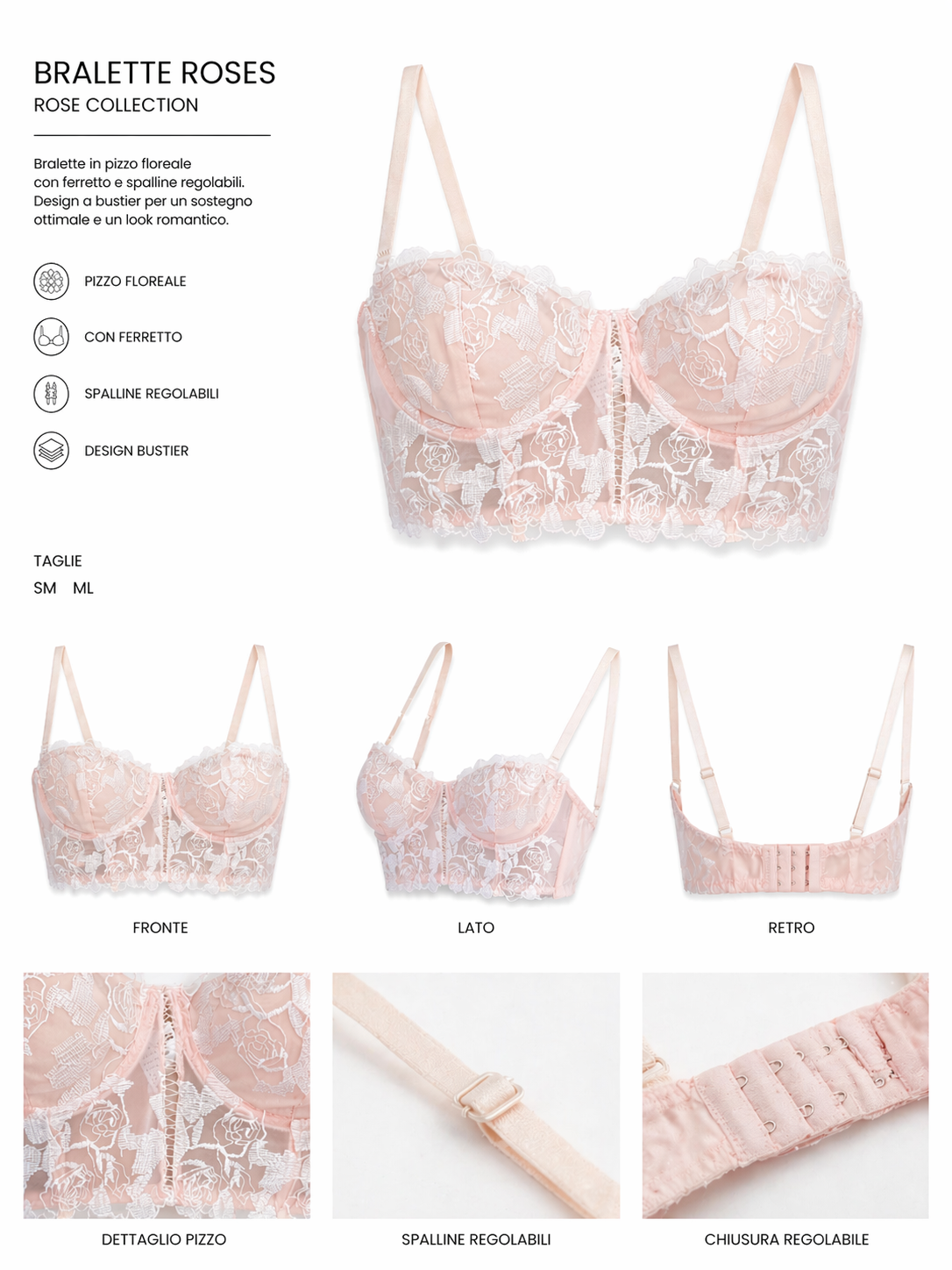 Bralette roses