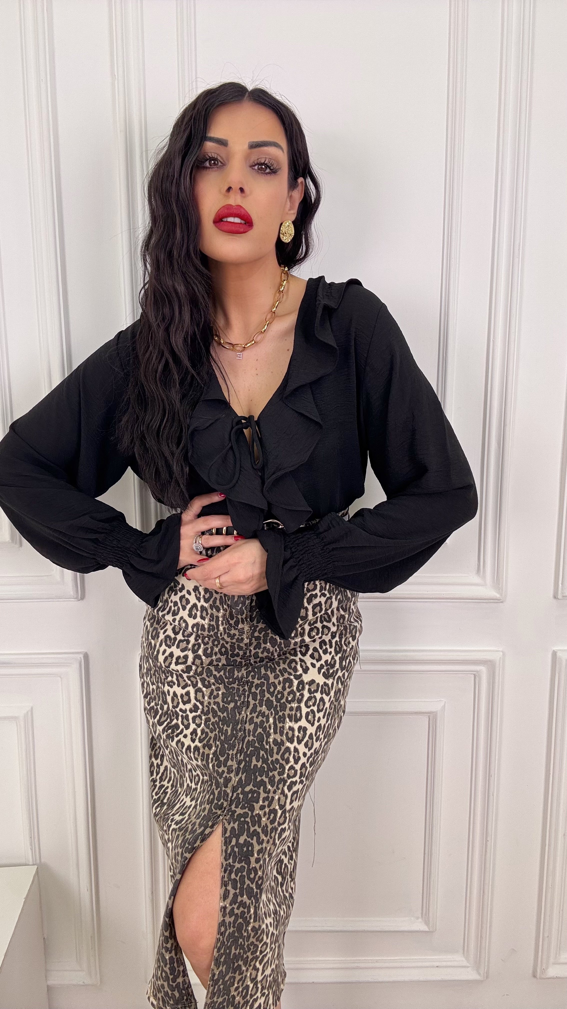 Camicia rouches
