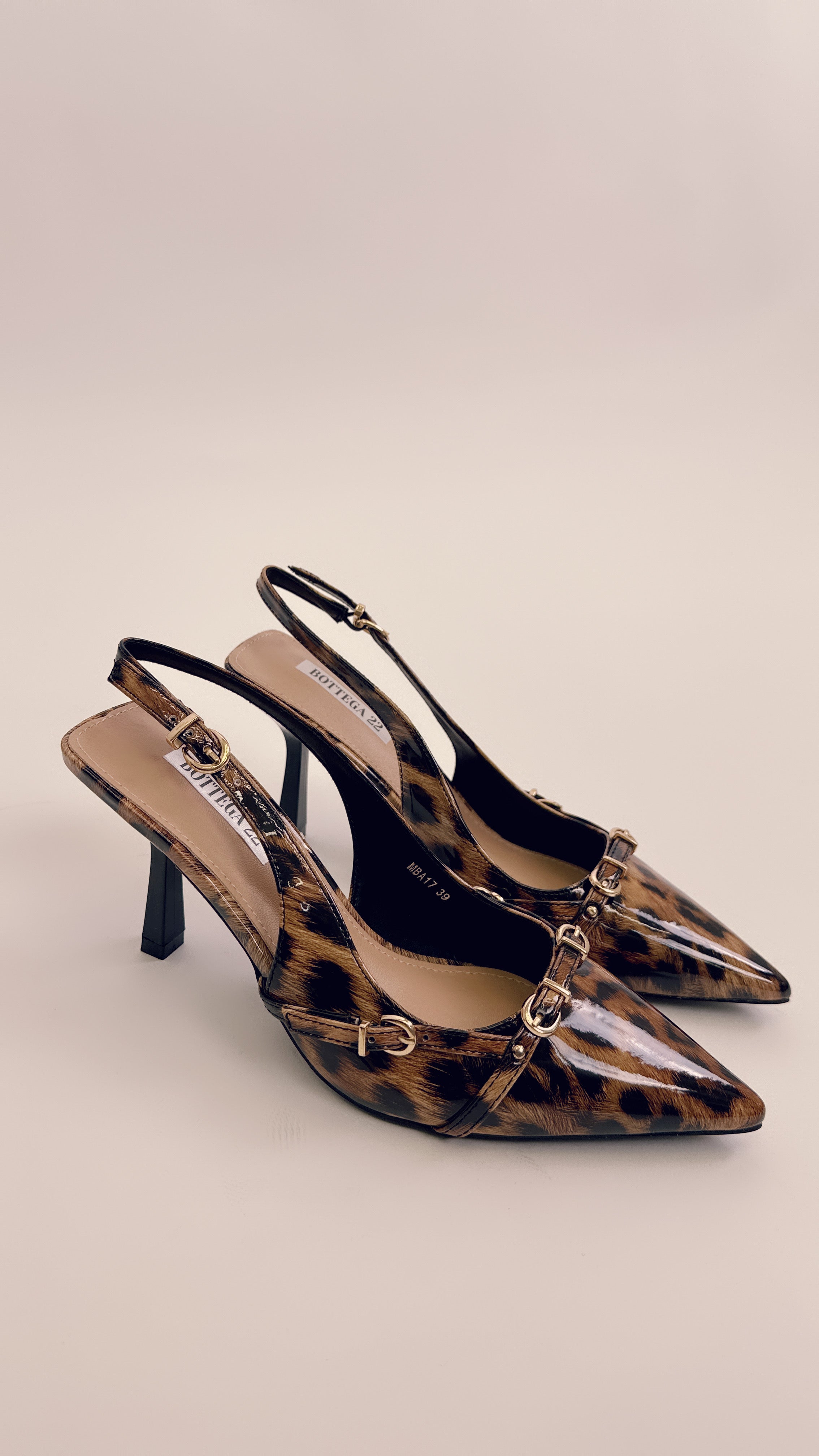 Slingback animalier mba17