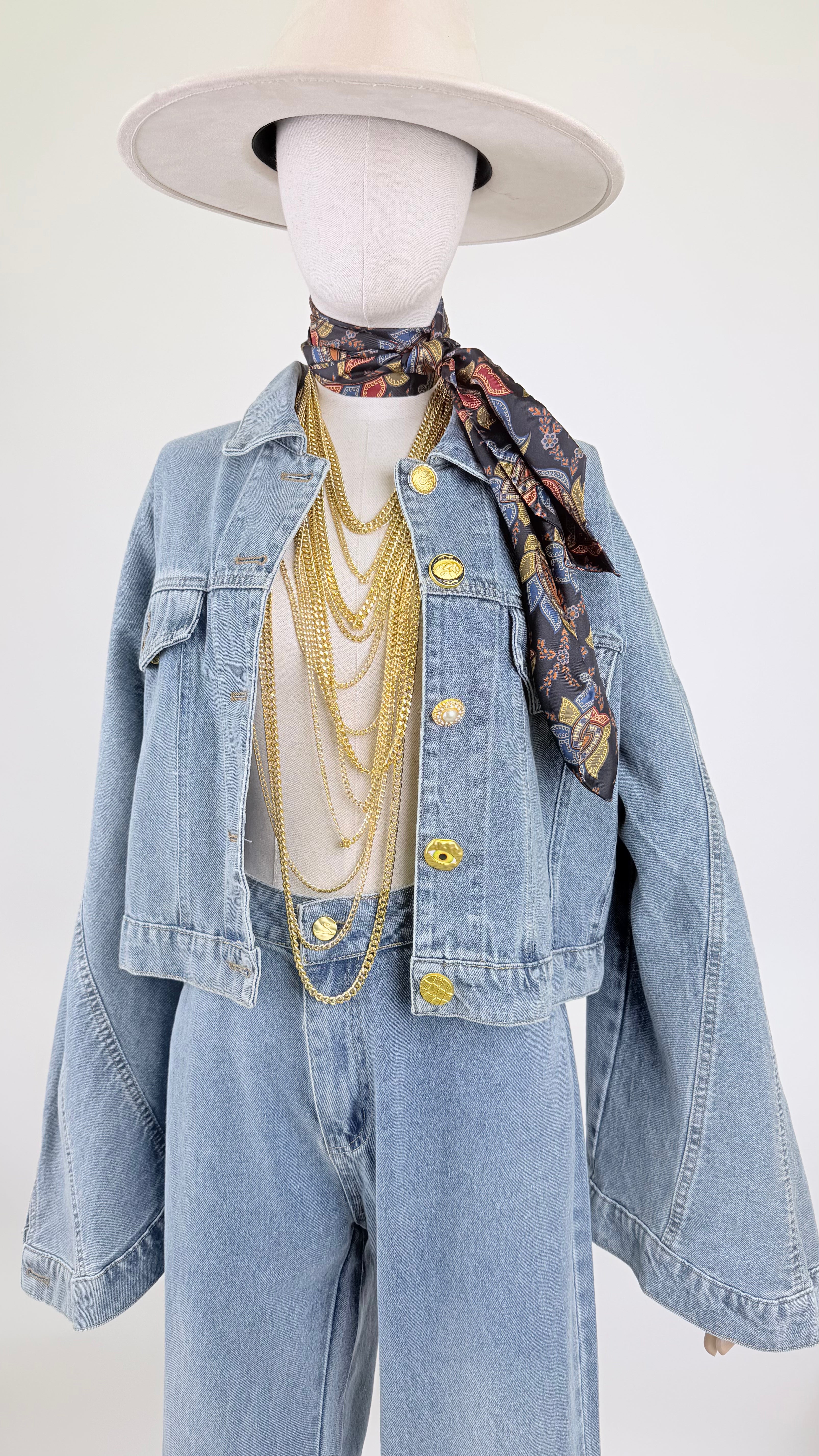 Coordinato denim Luxury .