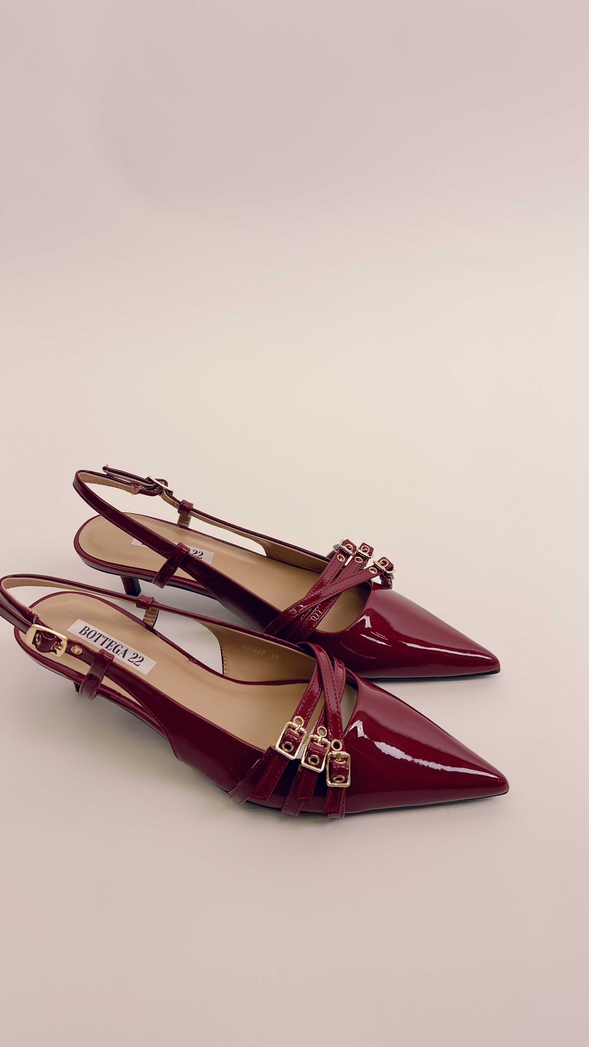 Slingback bordoux bma57