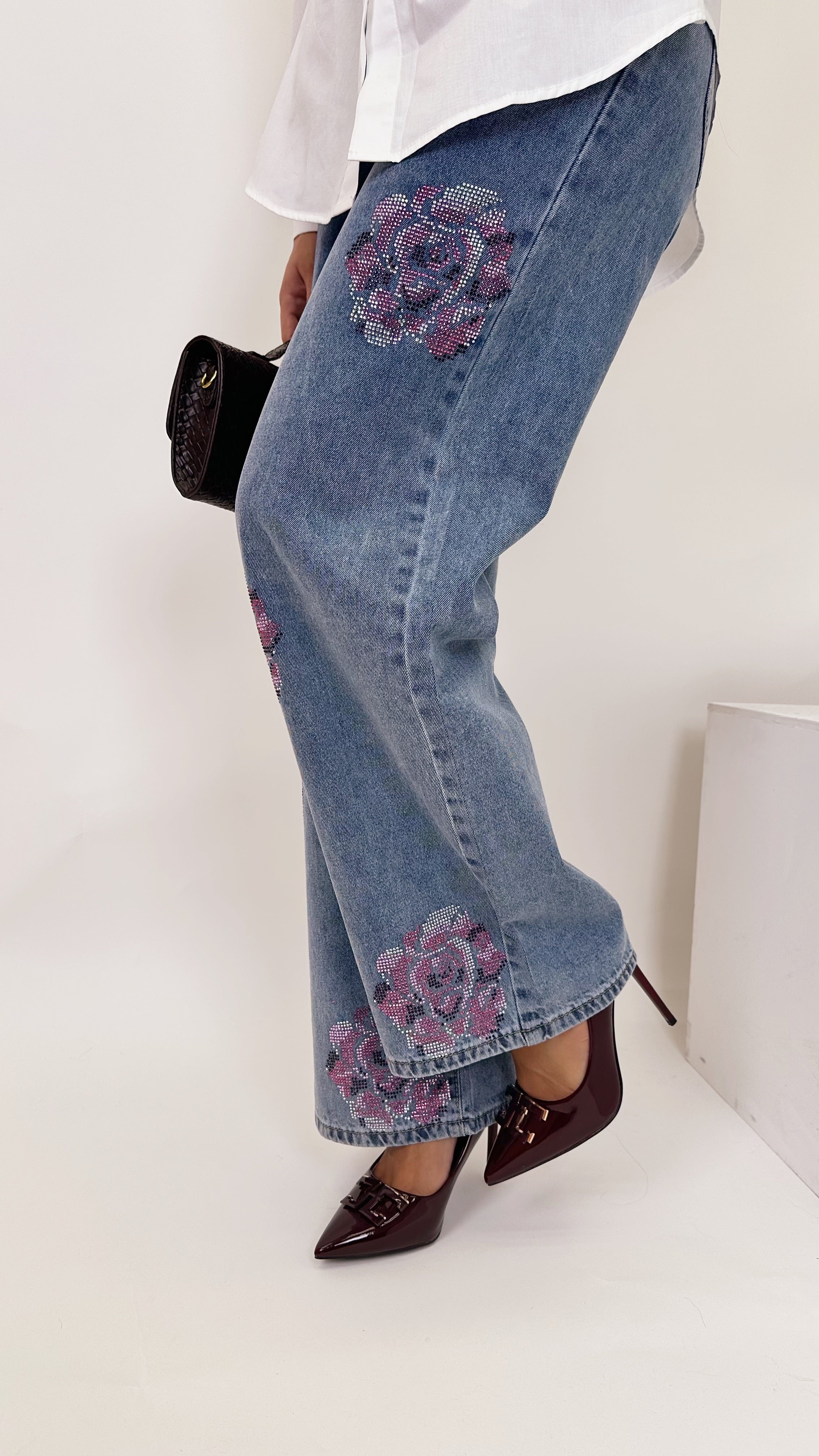 Denim rose brillante