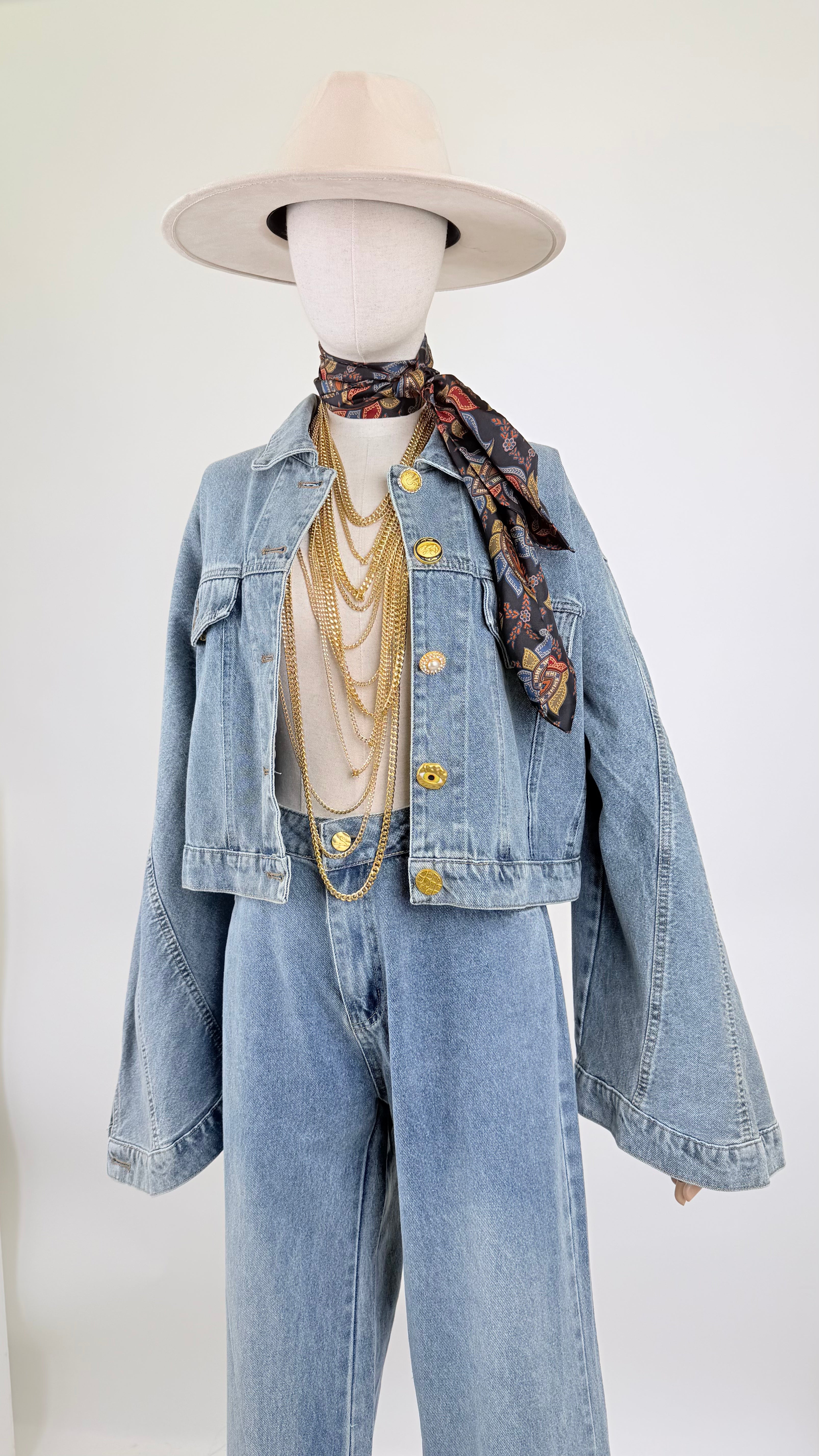 Coordinato denim Luxury .