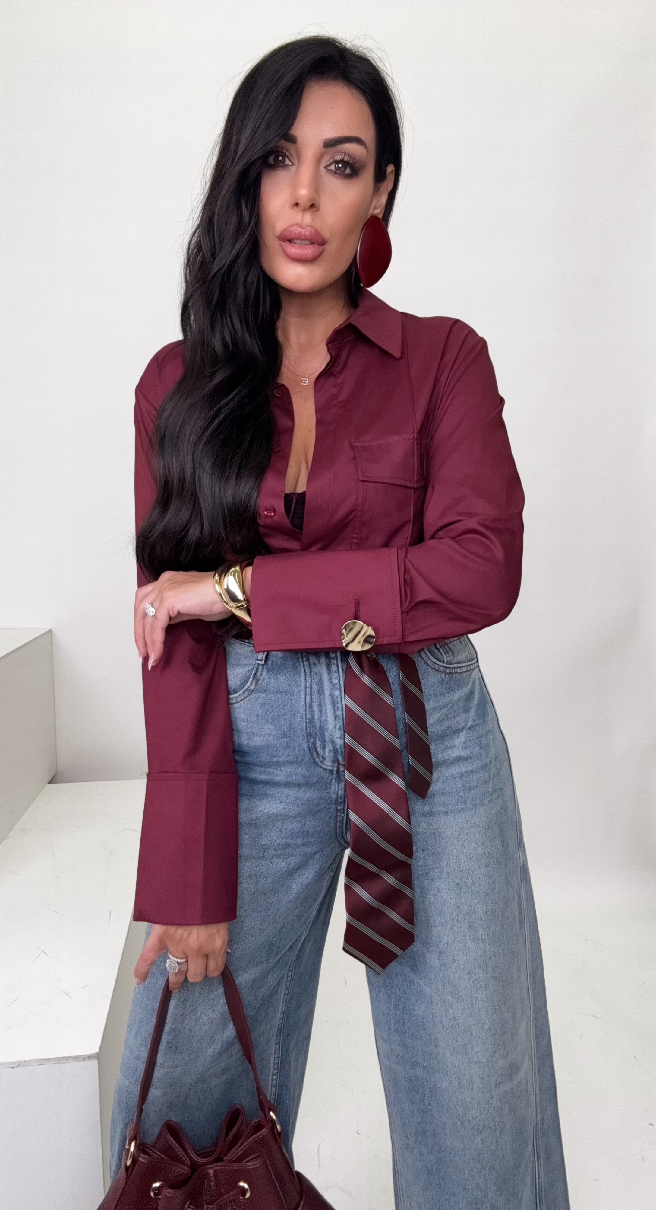 Camicia bordeaux by lumina