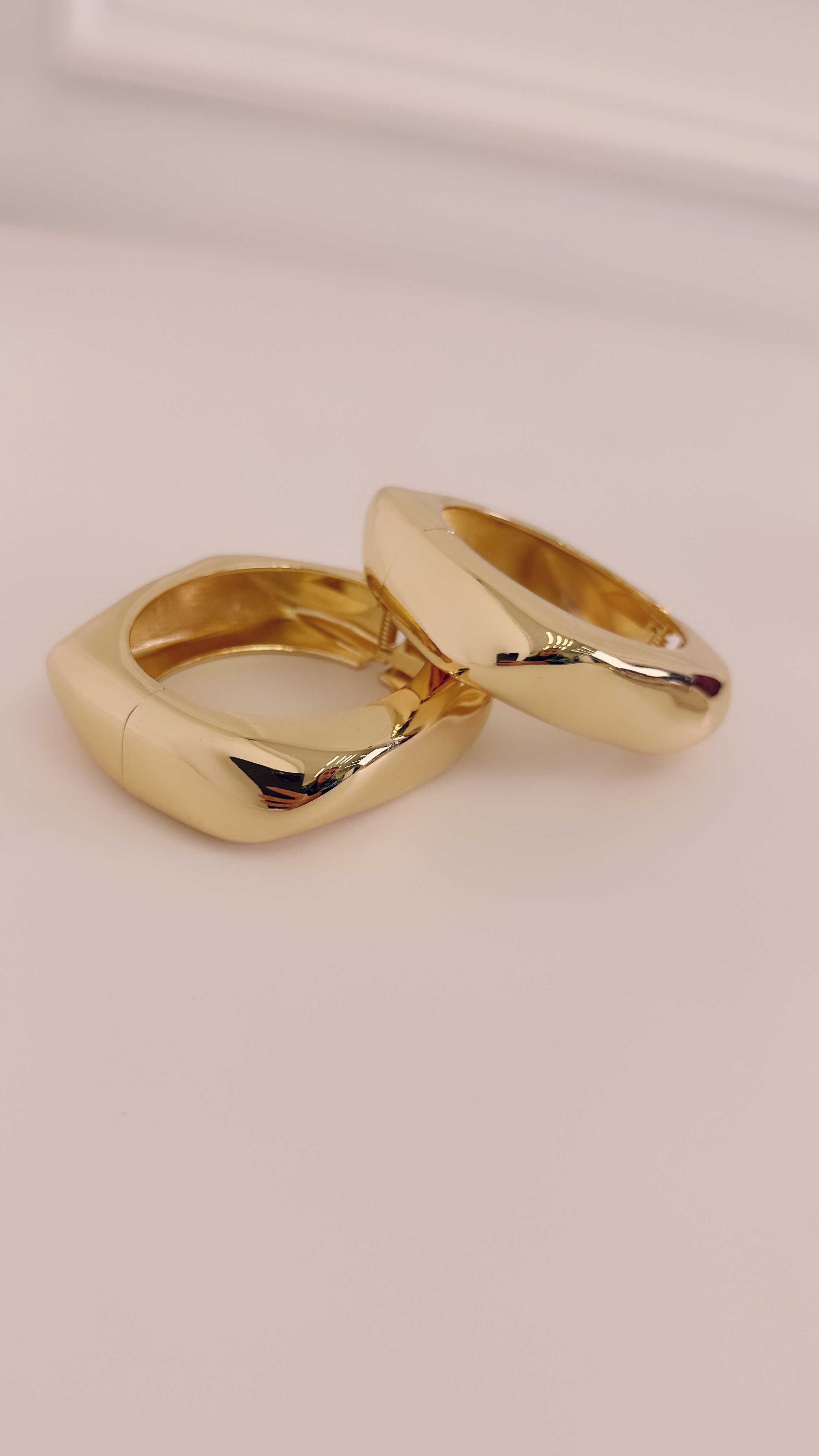 Set bracciale oro squadrato