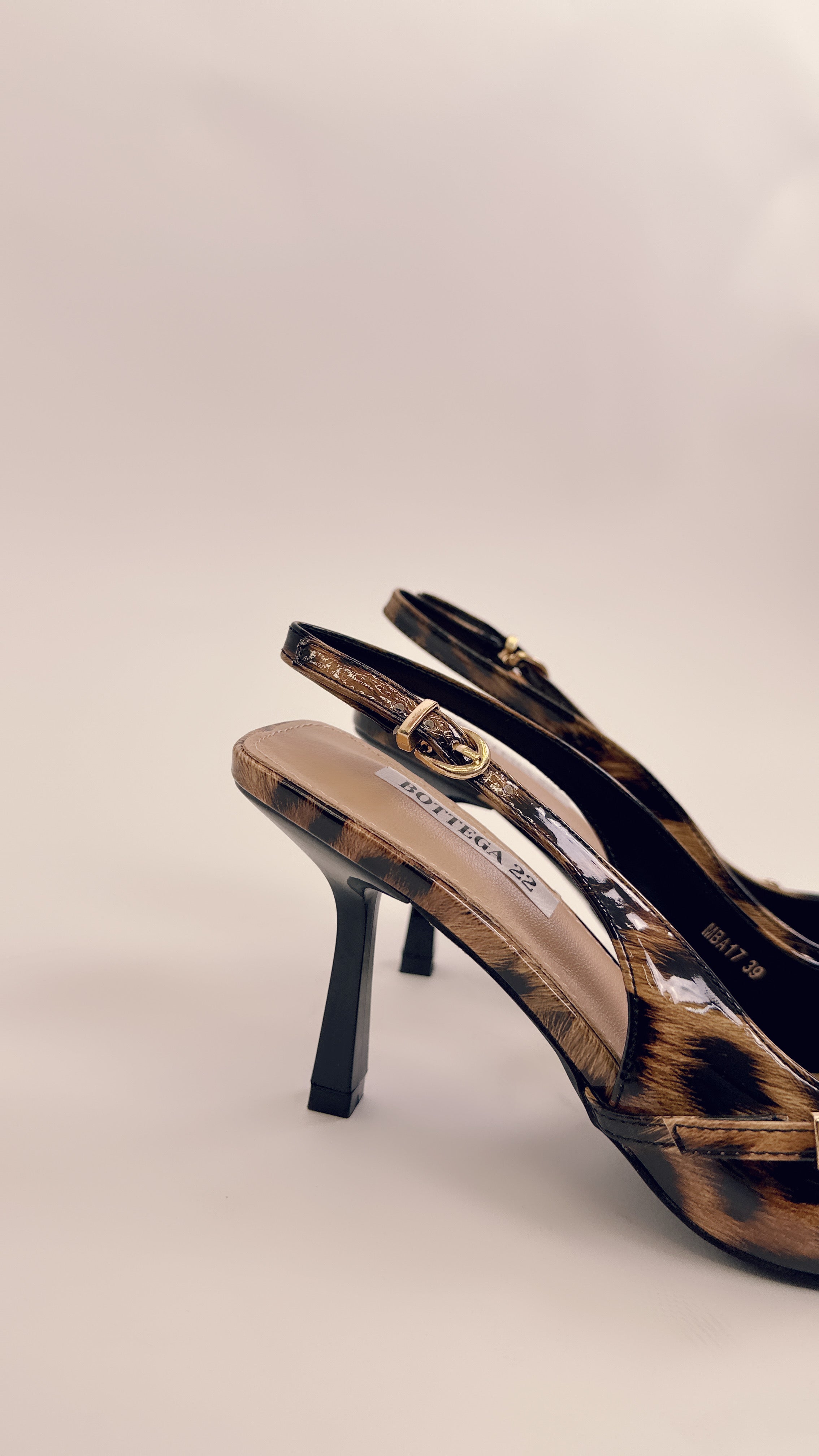 Slingback animalier mba17