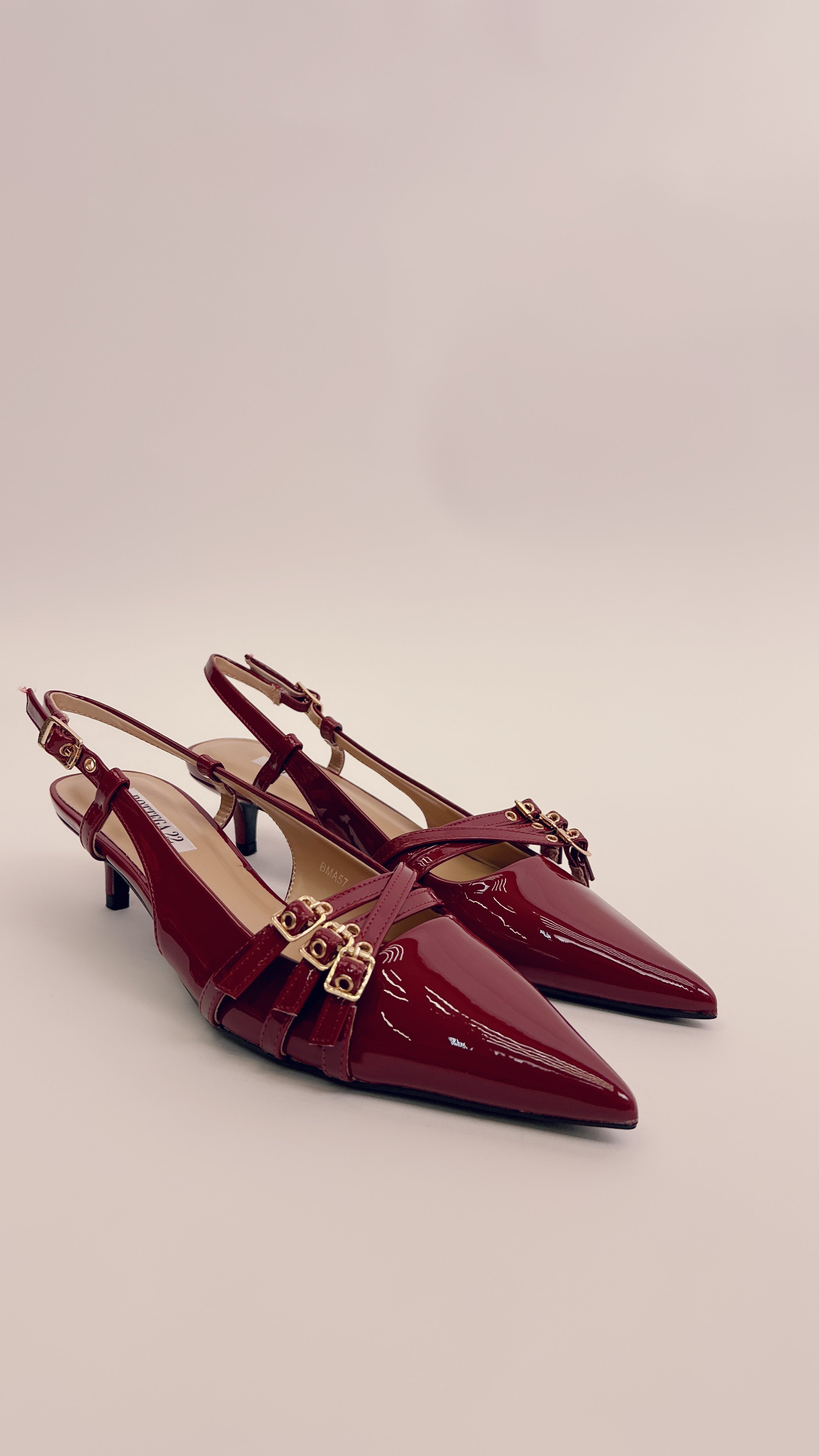 Slingback bordoux bma57