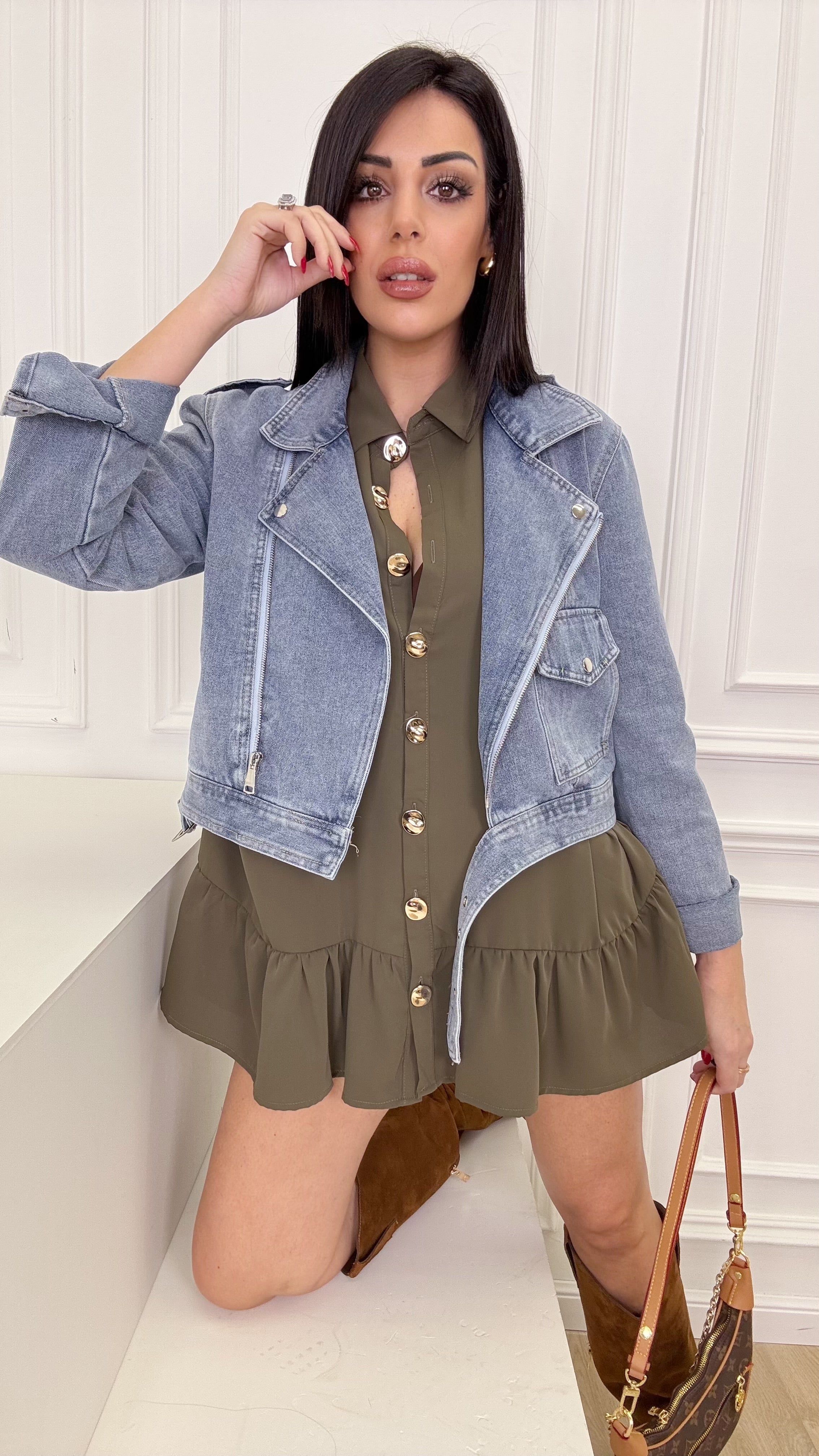 Chiodo in denim