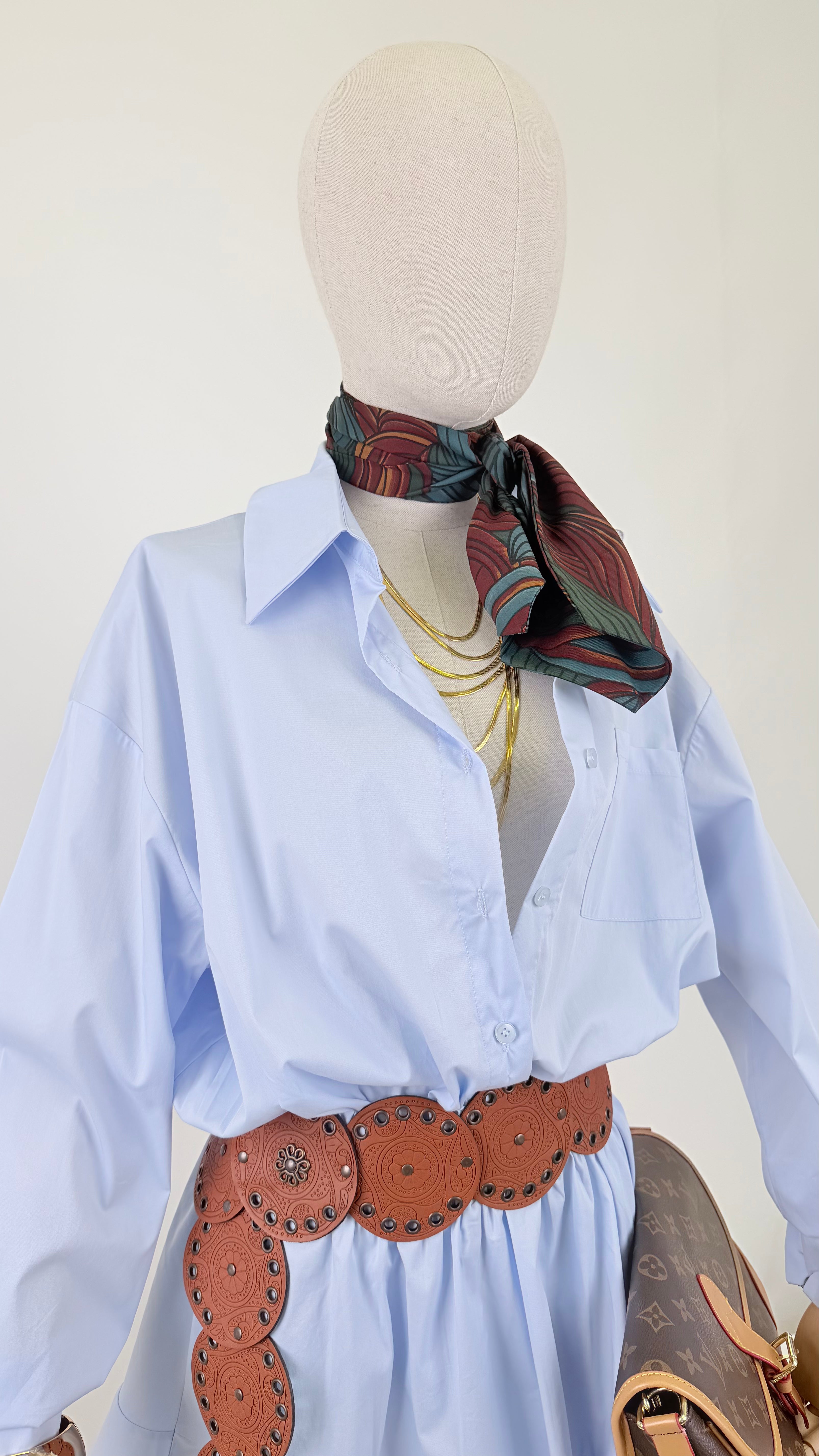 Abitino camicia cielo