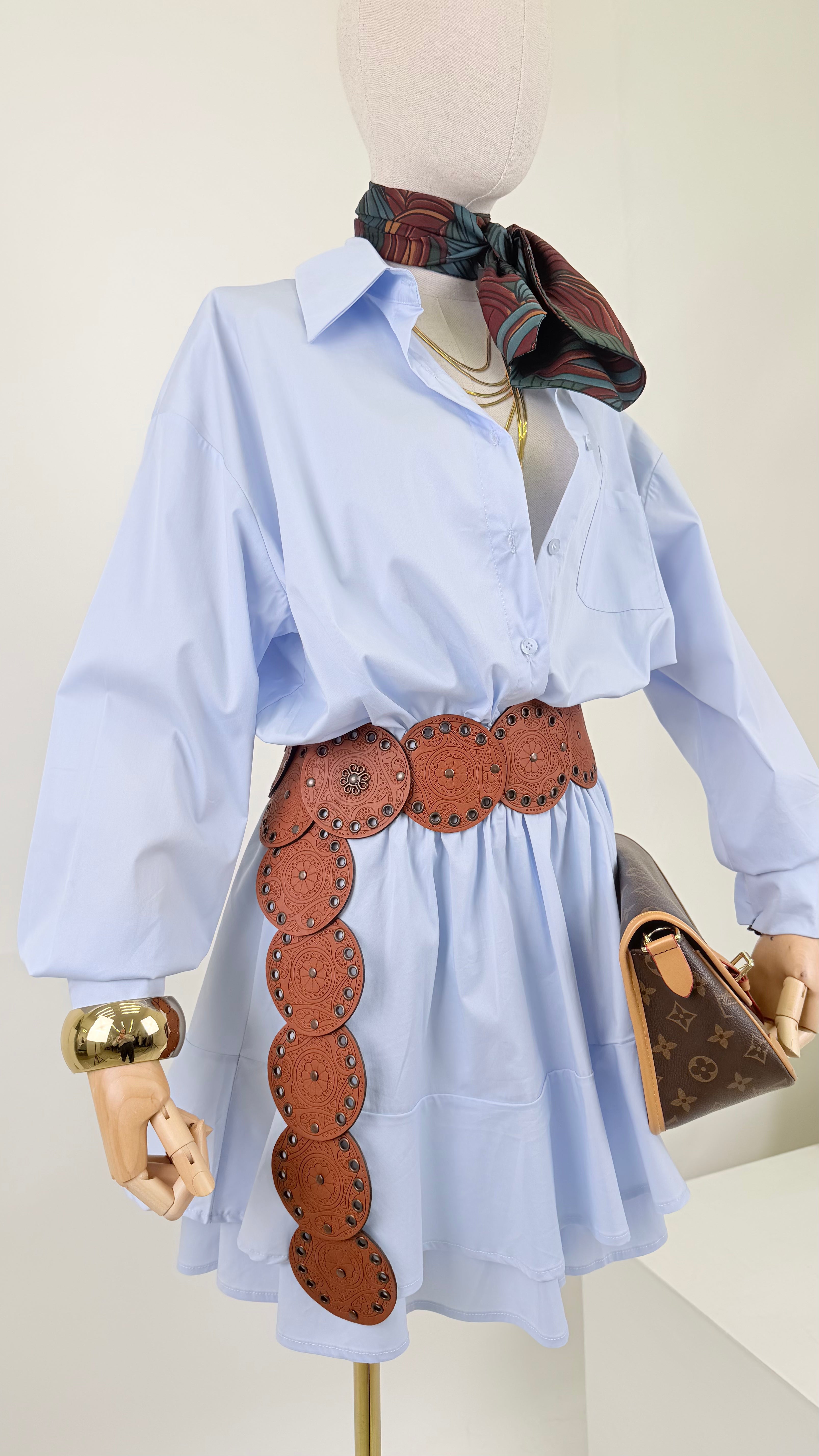 Abitino camicia cielo