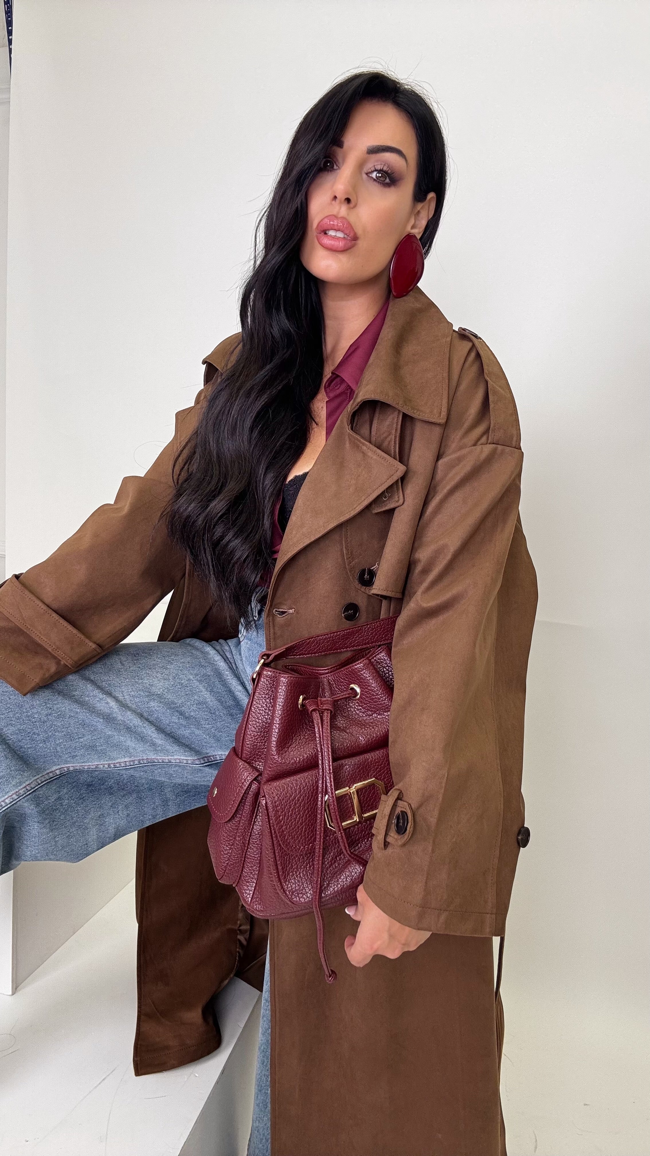 Trench renna Choco