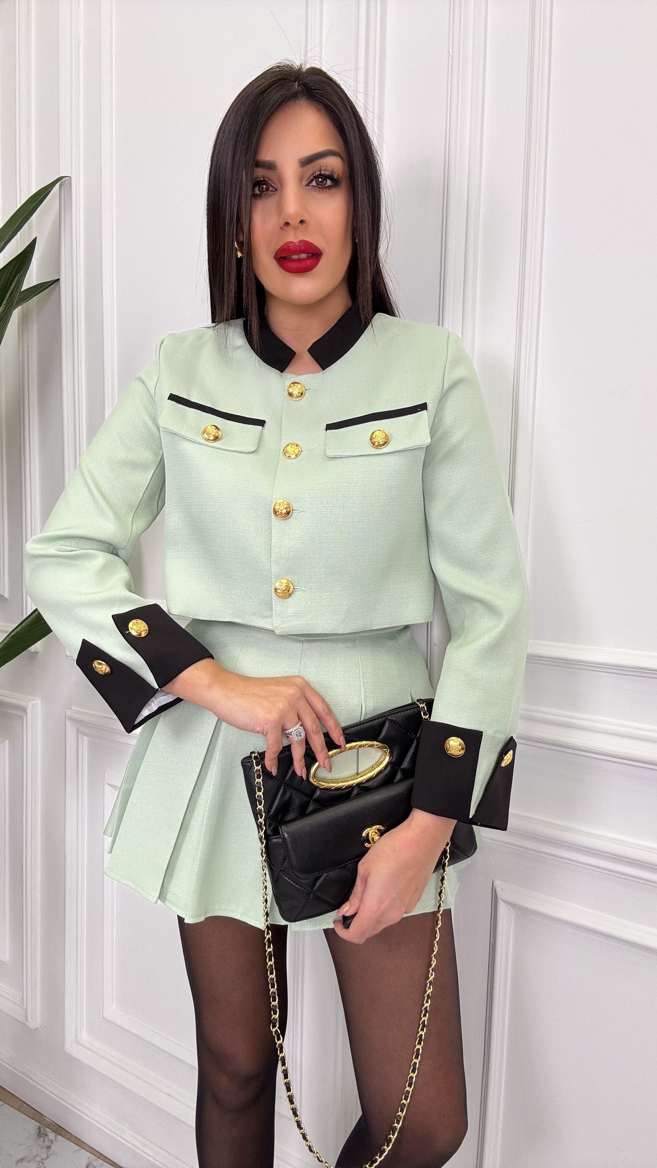 Coordinato “Miss” verde acqua