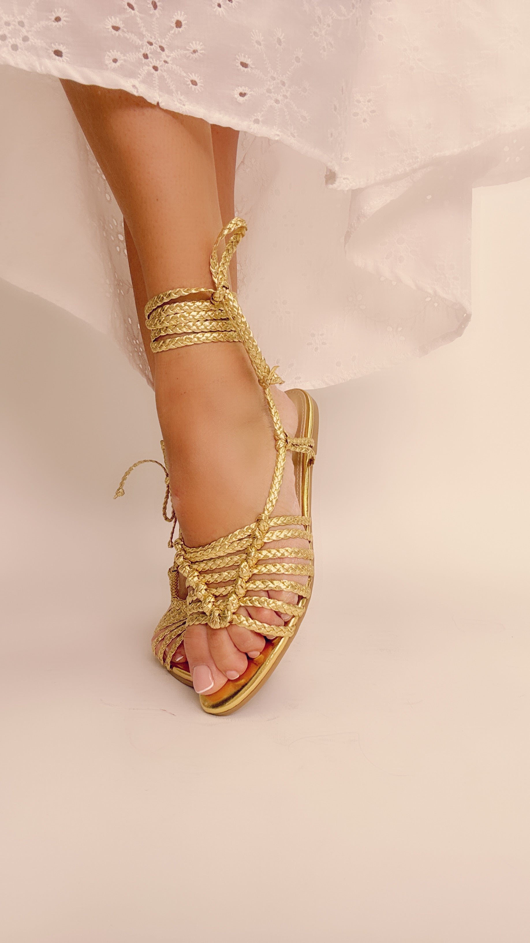 Sandalo alla schiava Gold