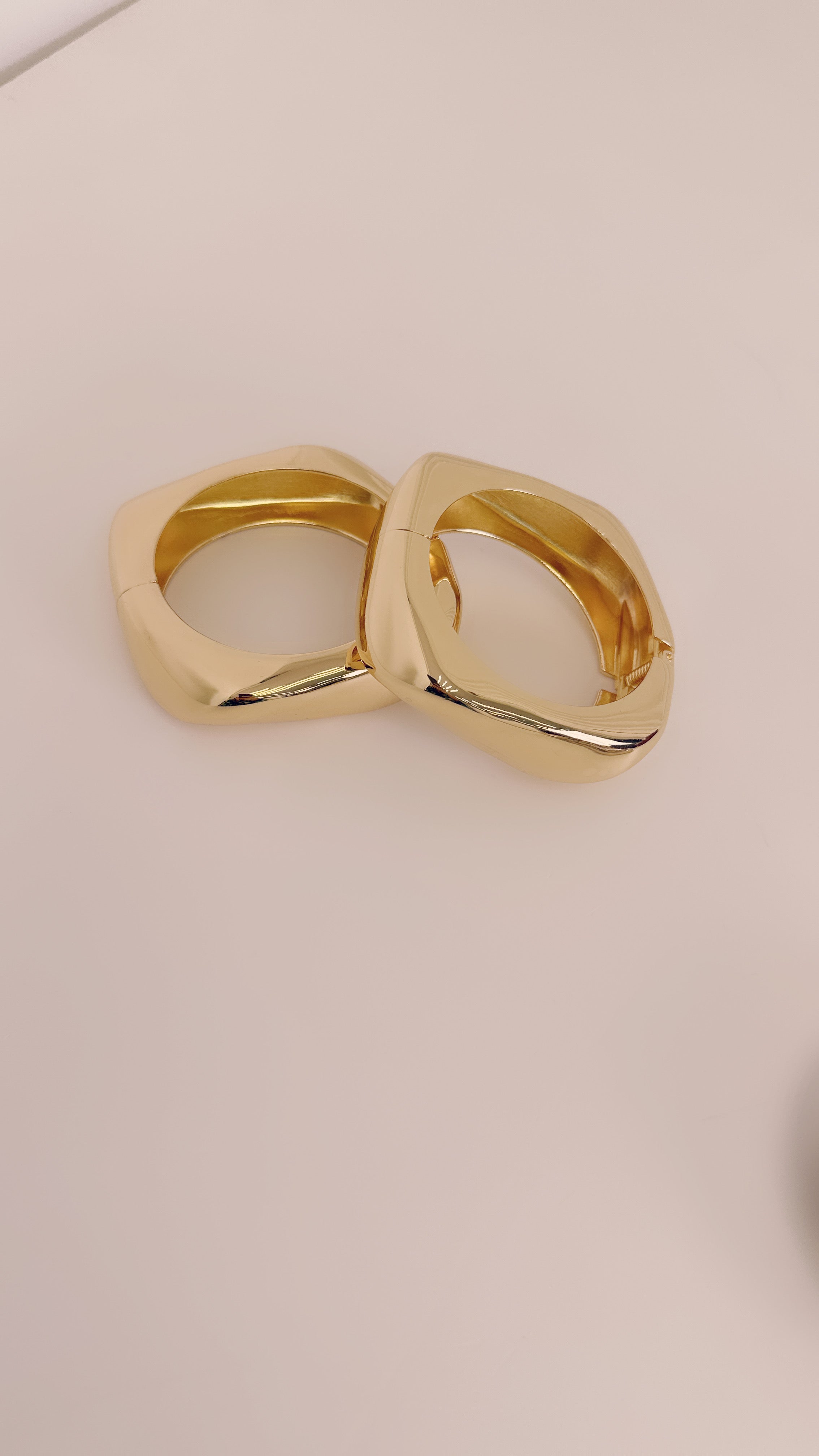 Set bracciale oro squadrato