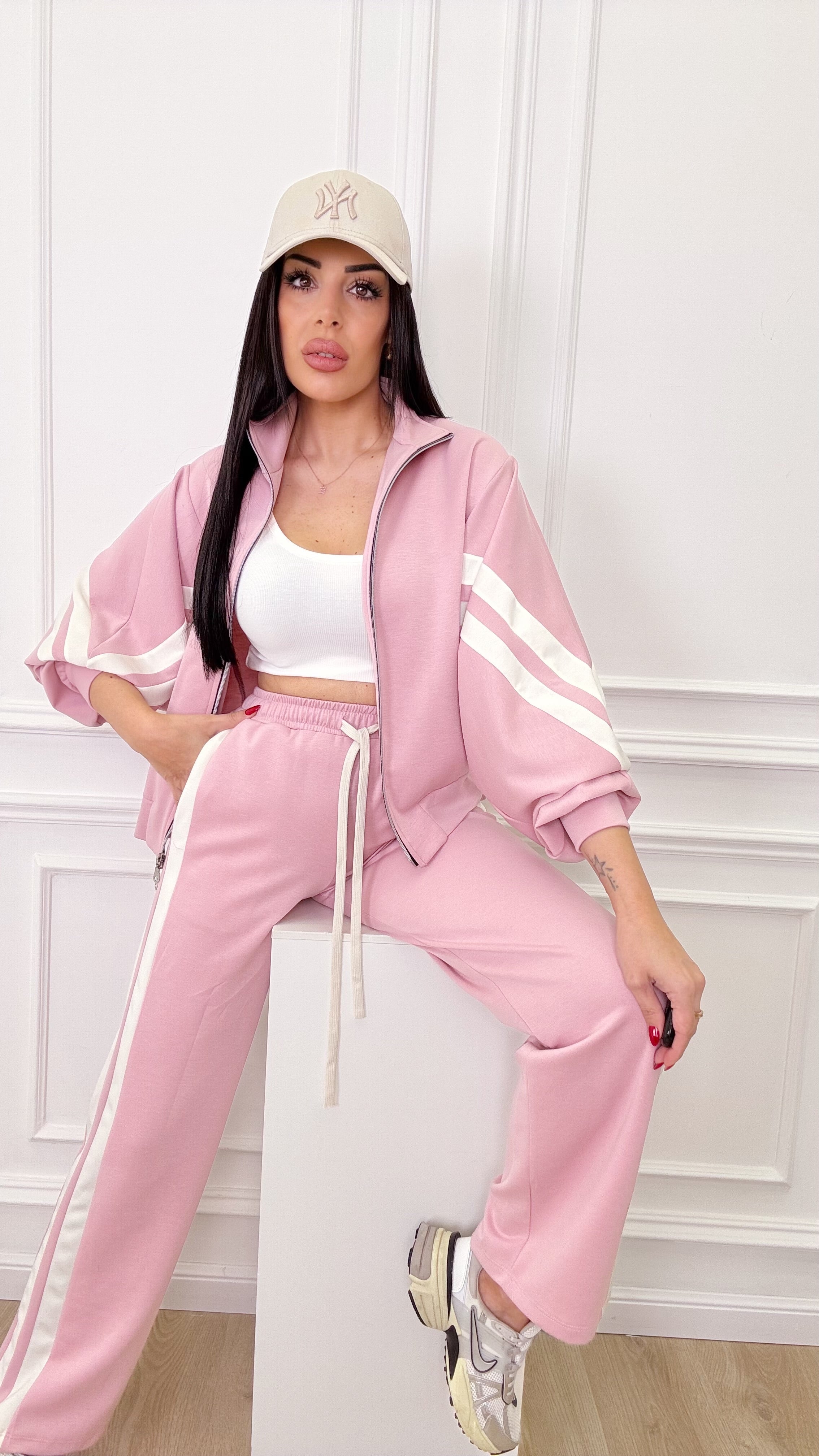 Tuta jogger pink
