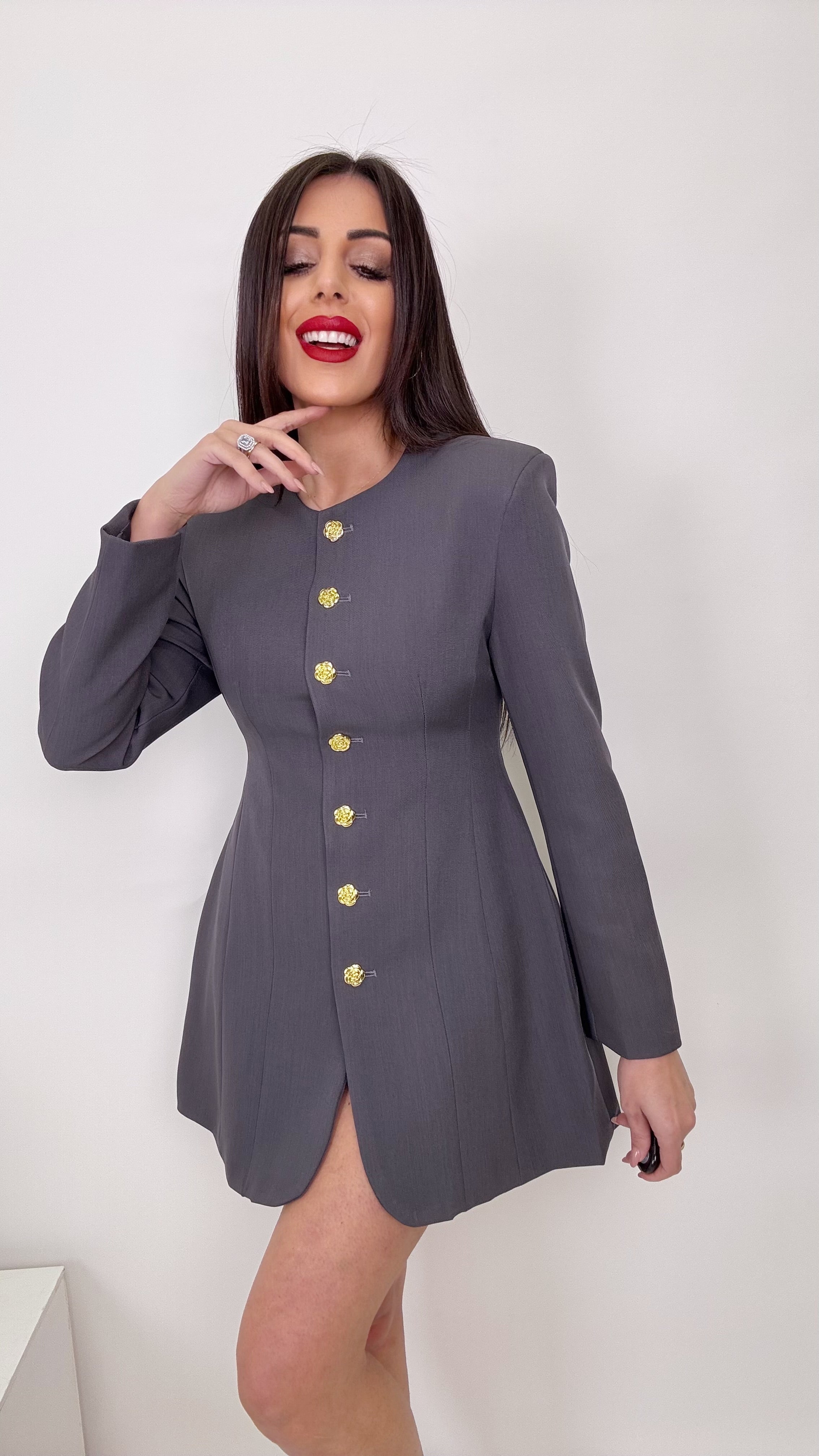Abito strutturato grey