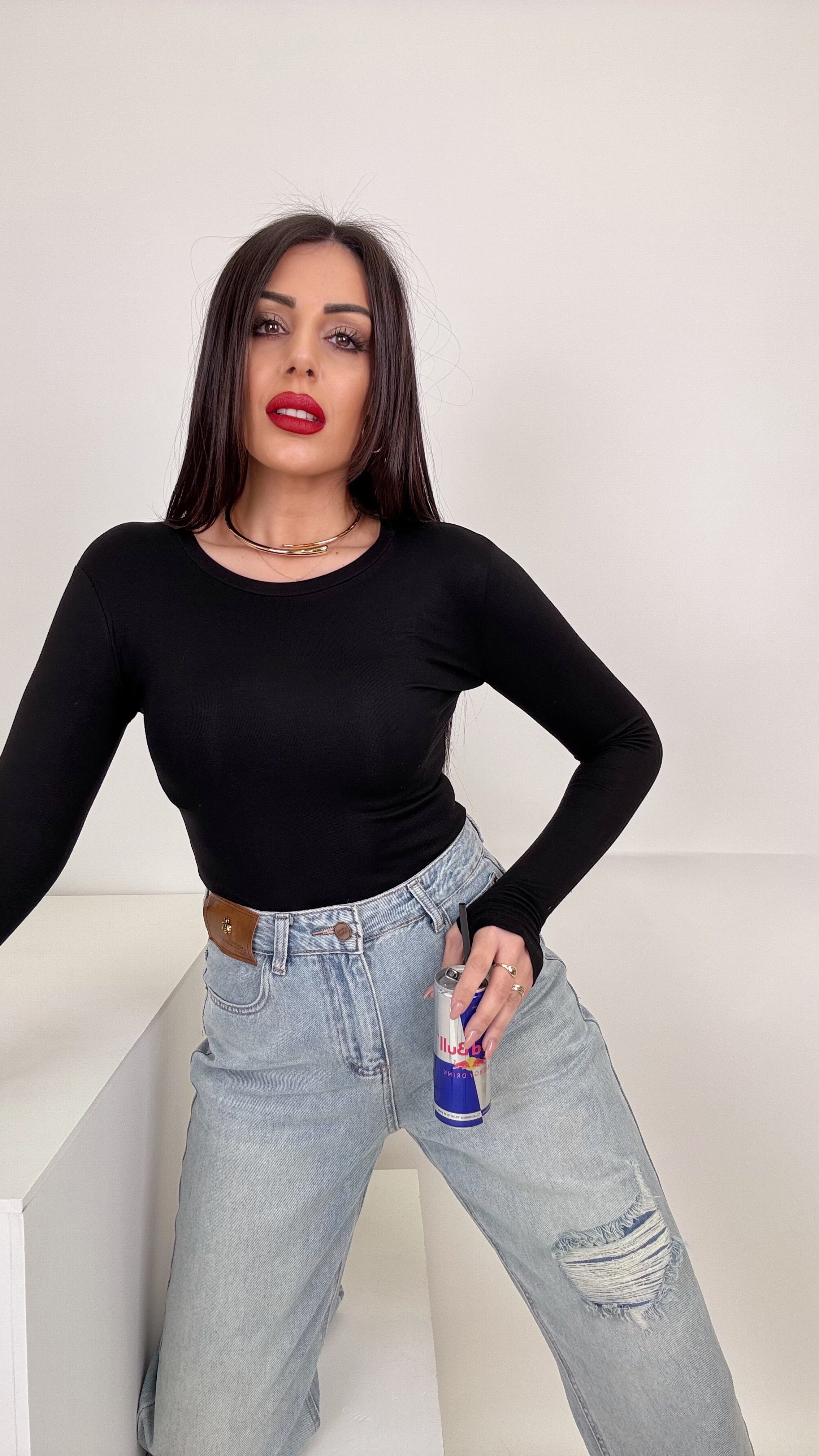 BASIC Shirt manica guanto