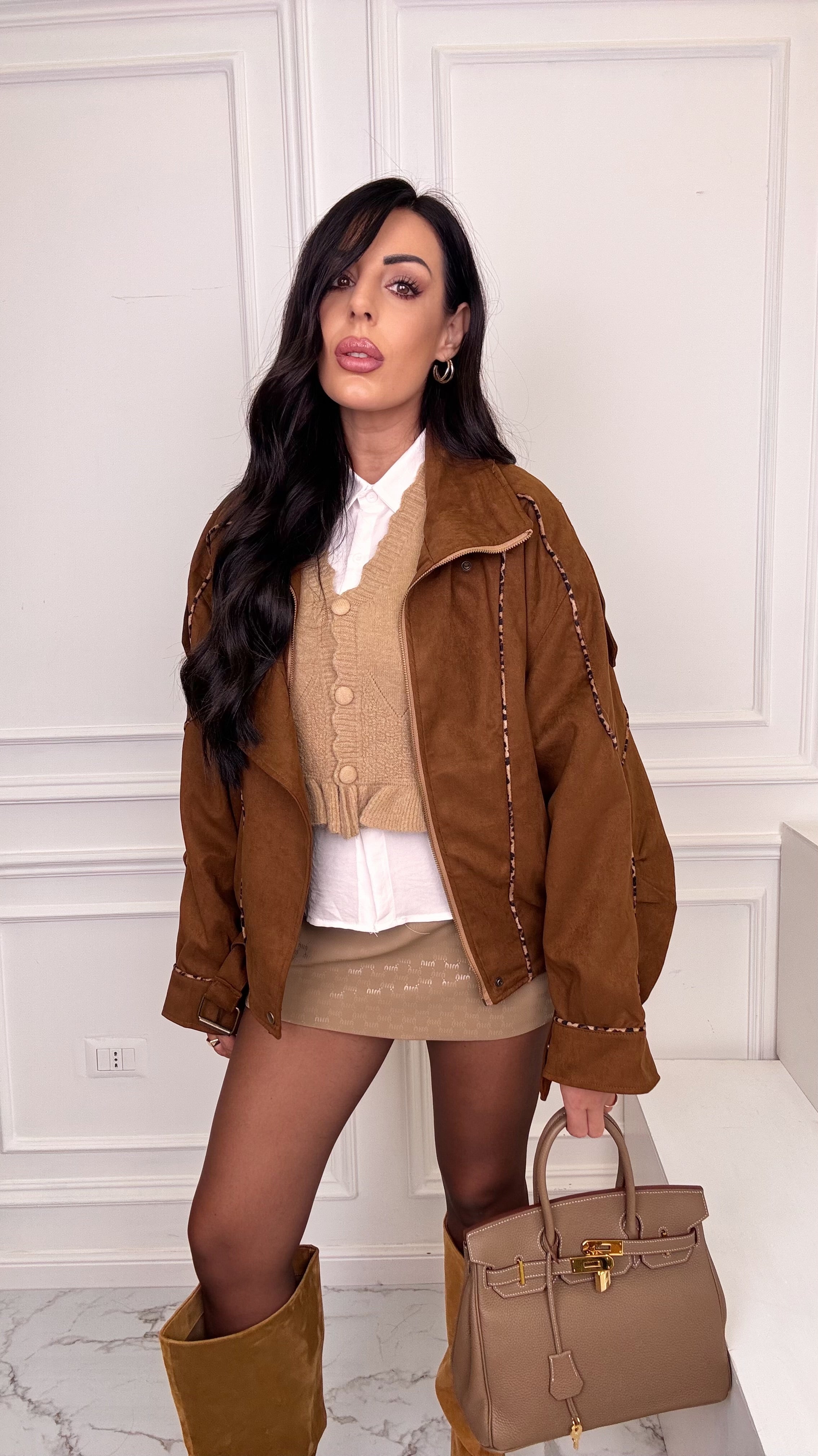 Giubbotto in renna piumino