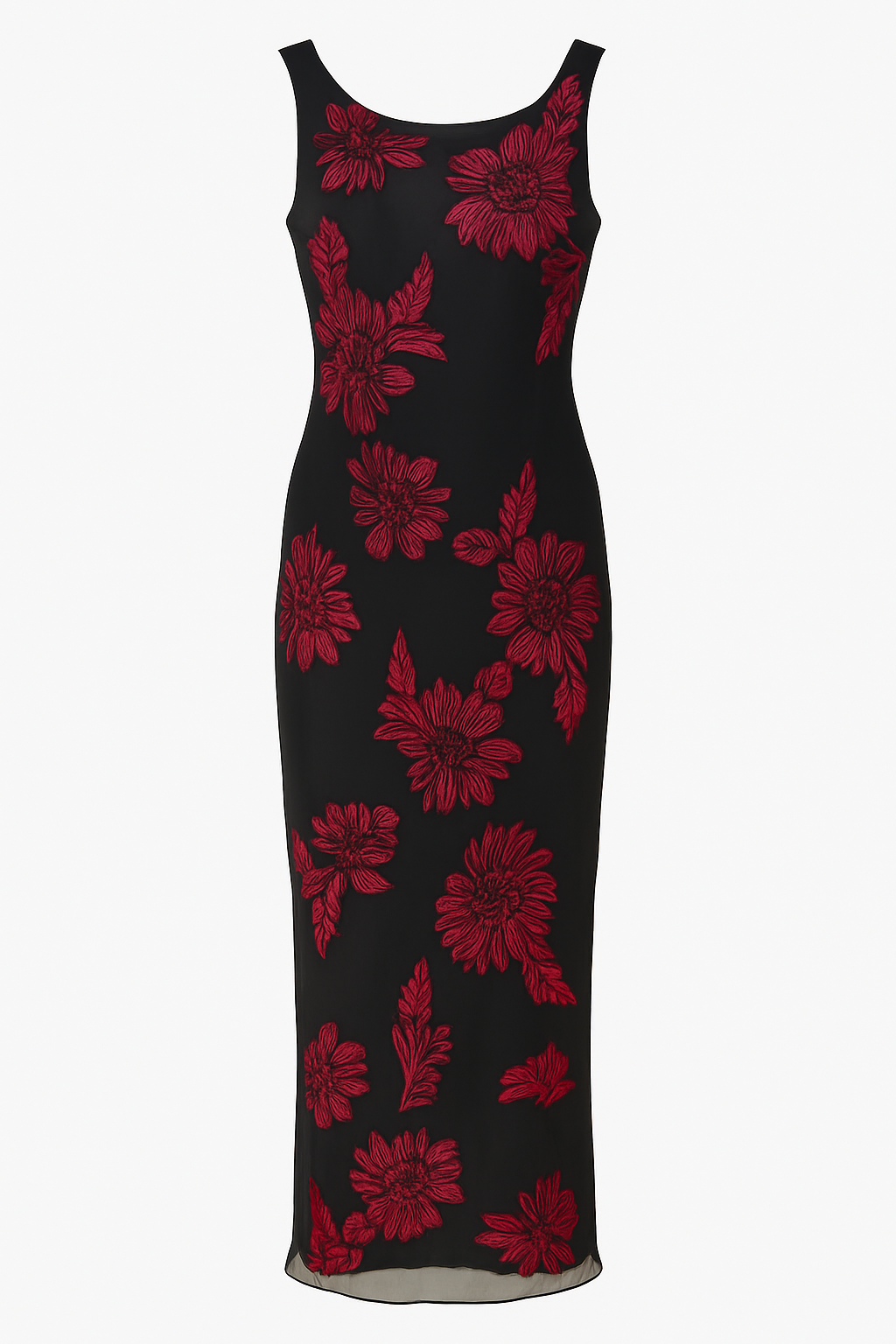 Abito fiore satin