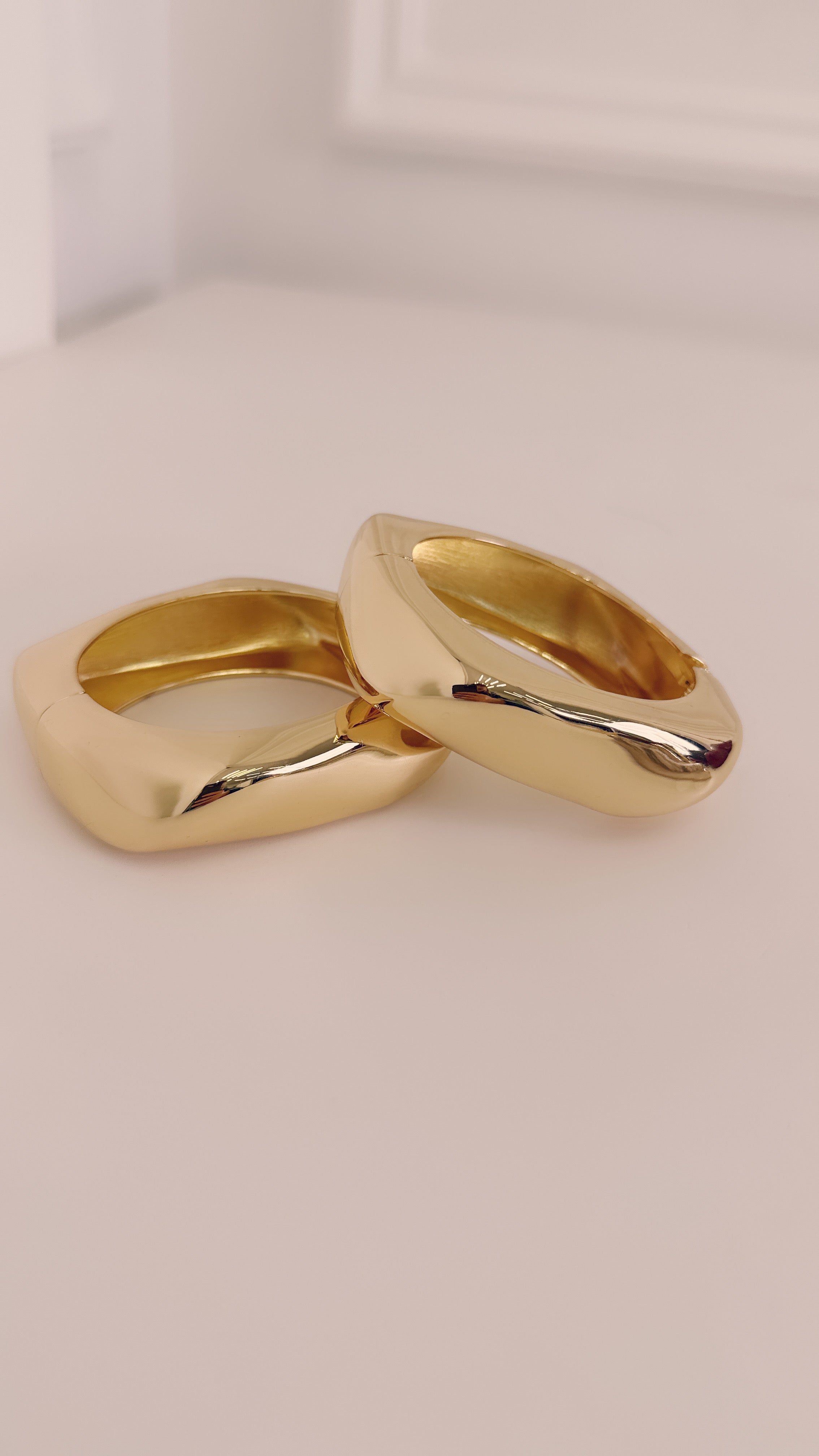 Set bracciale oro squadrato