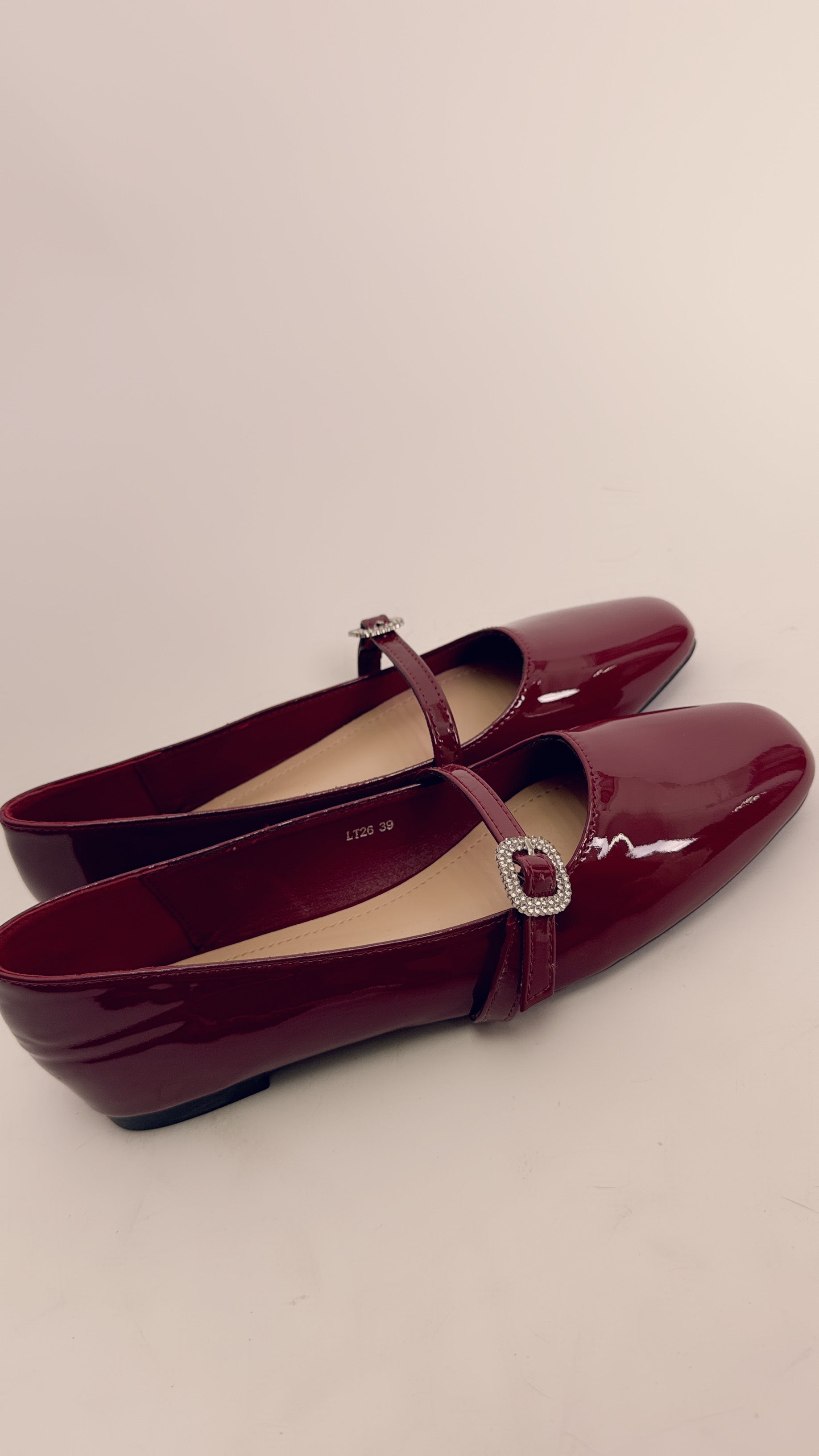Ballerina Bordeaux in vernice