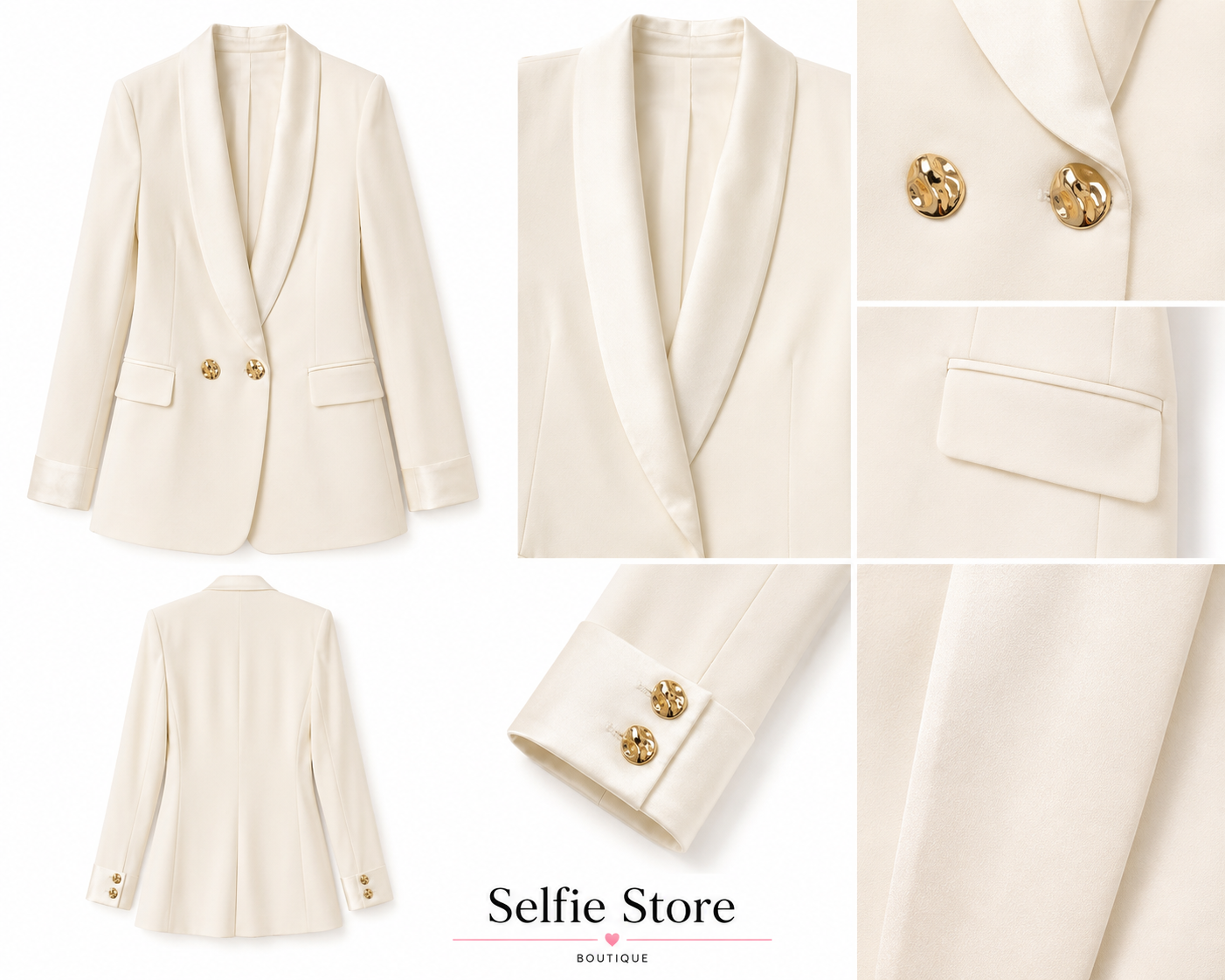 Blazer rever raso