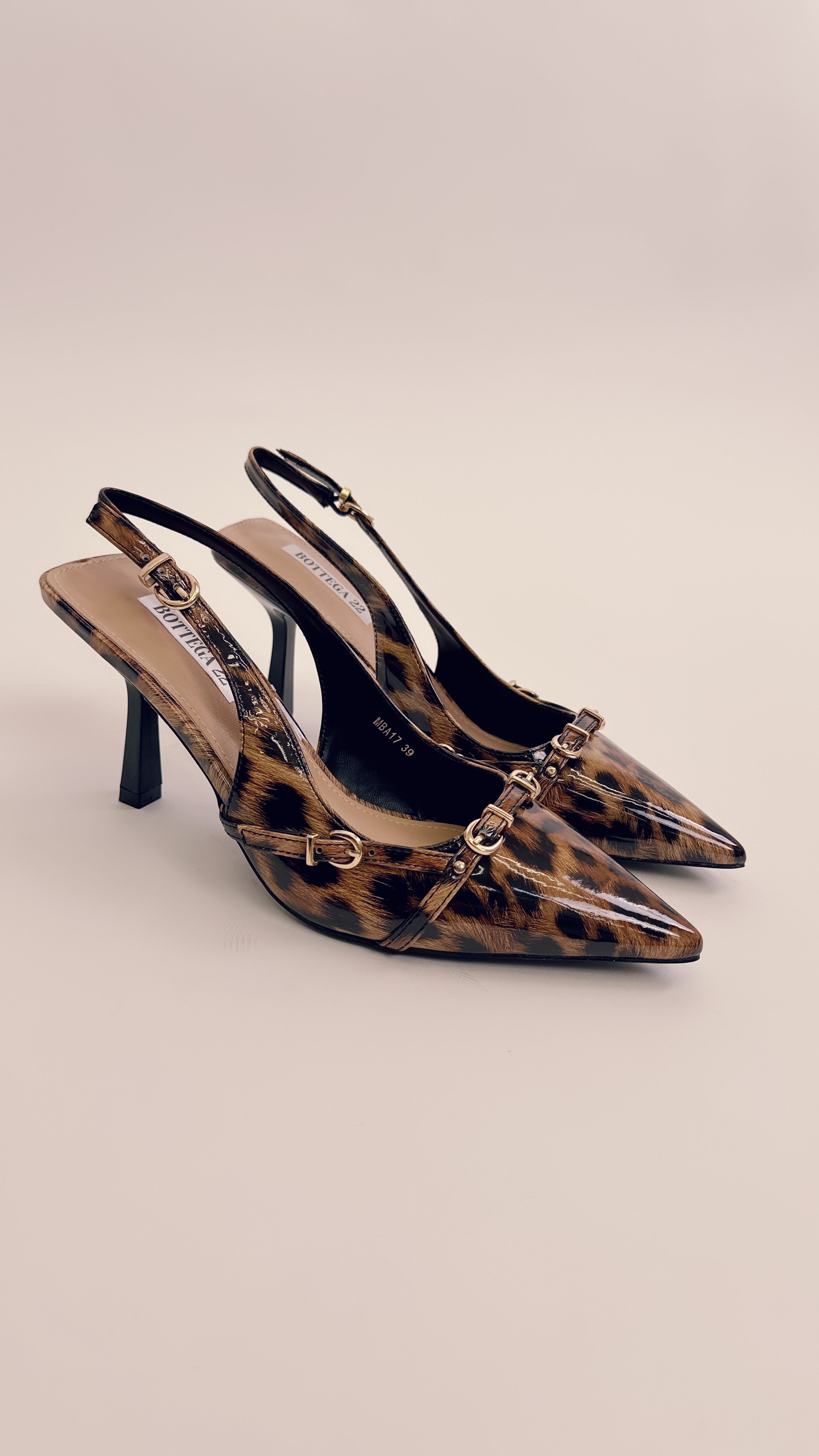 Slingback animalier mba17