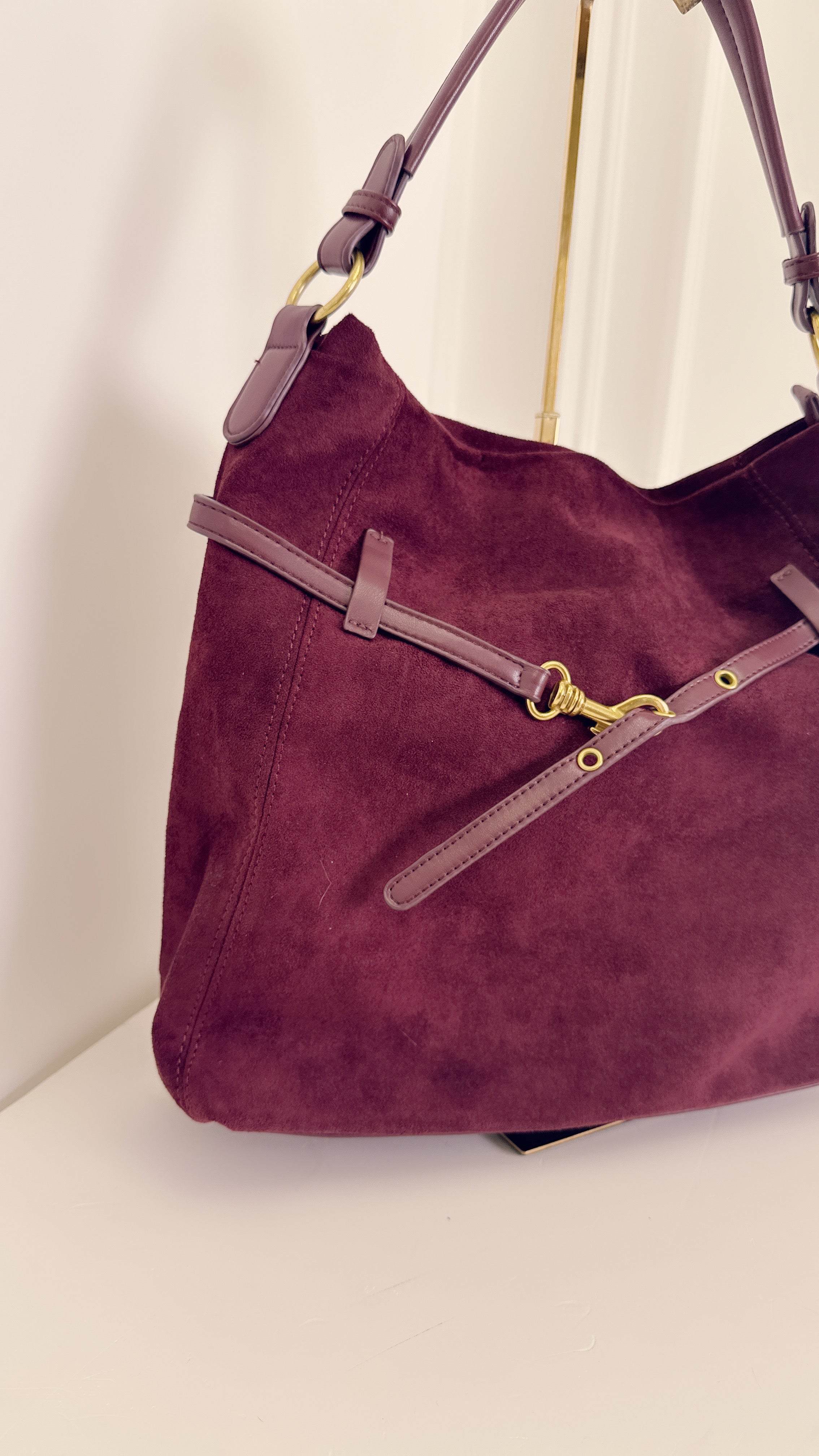 Borsa sacco bordeaux