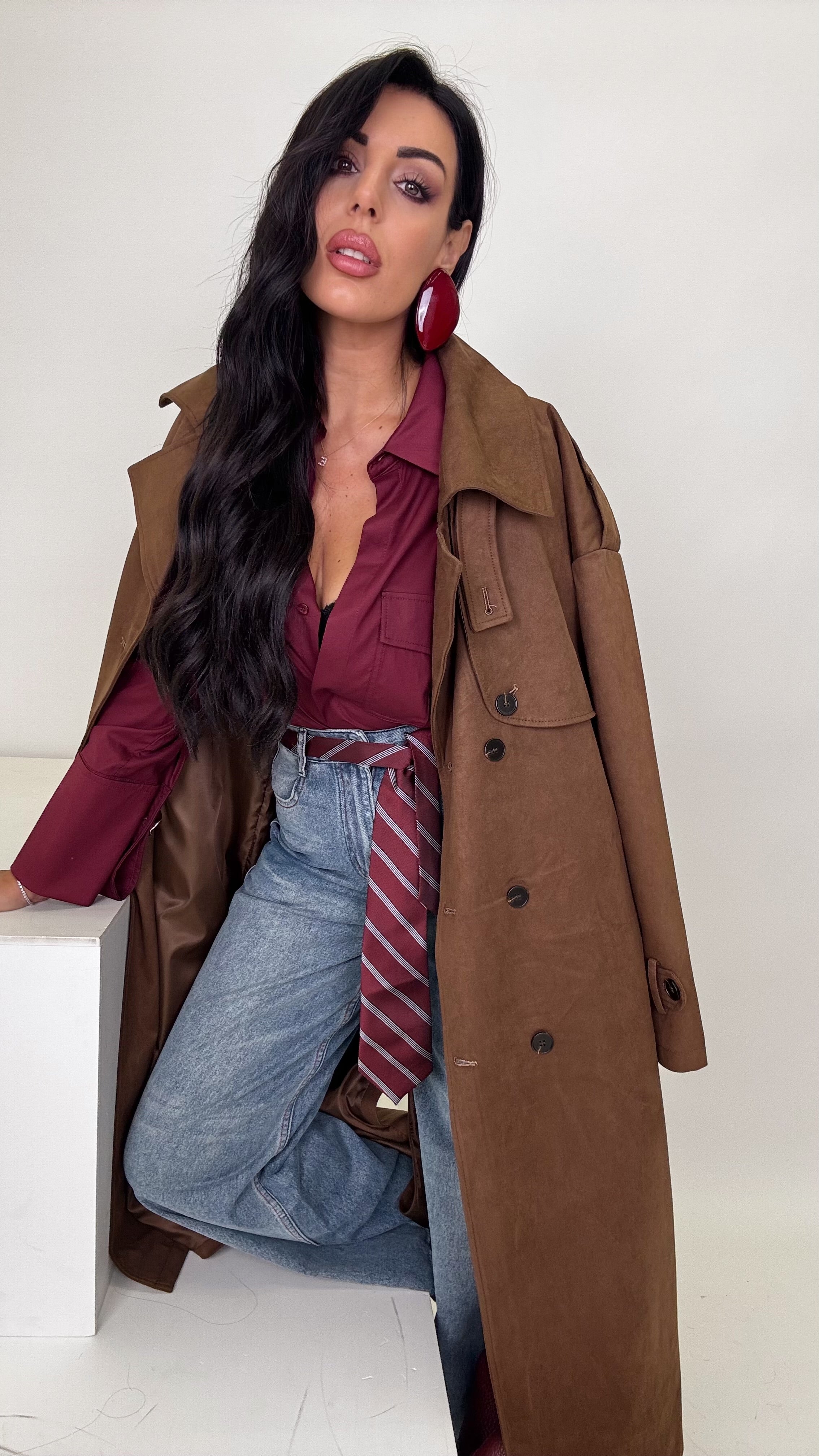 Trench renna Choco