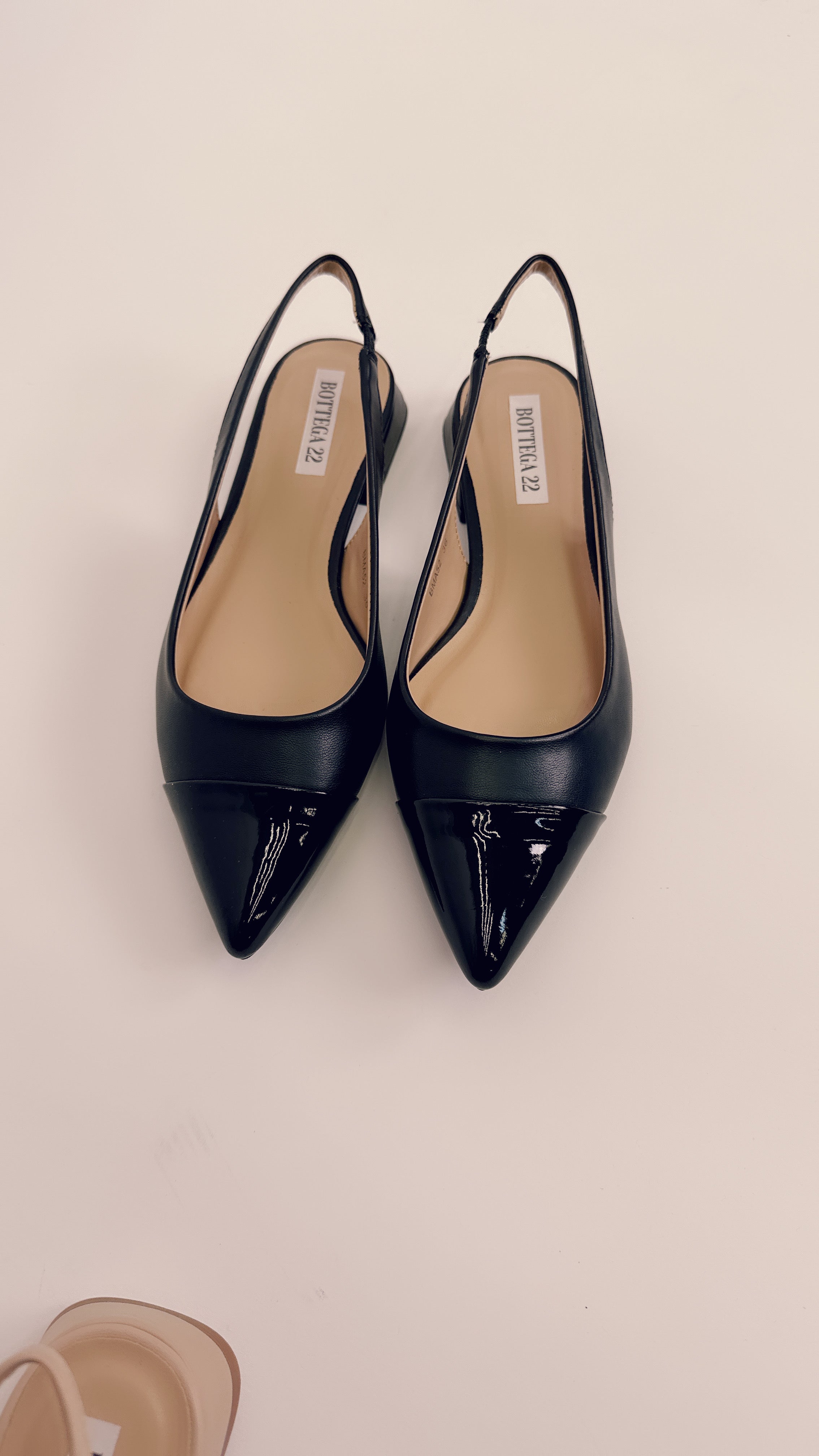 Ballerine punta in vernice