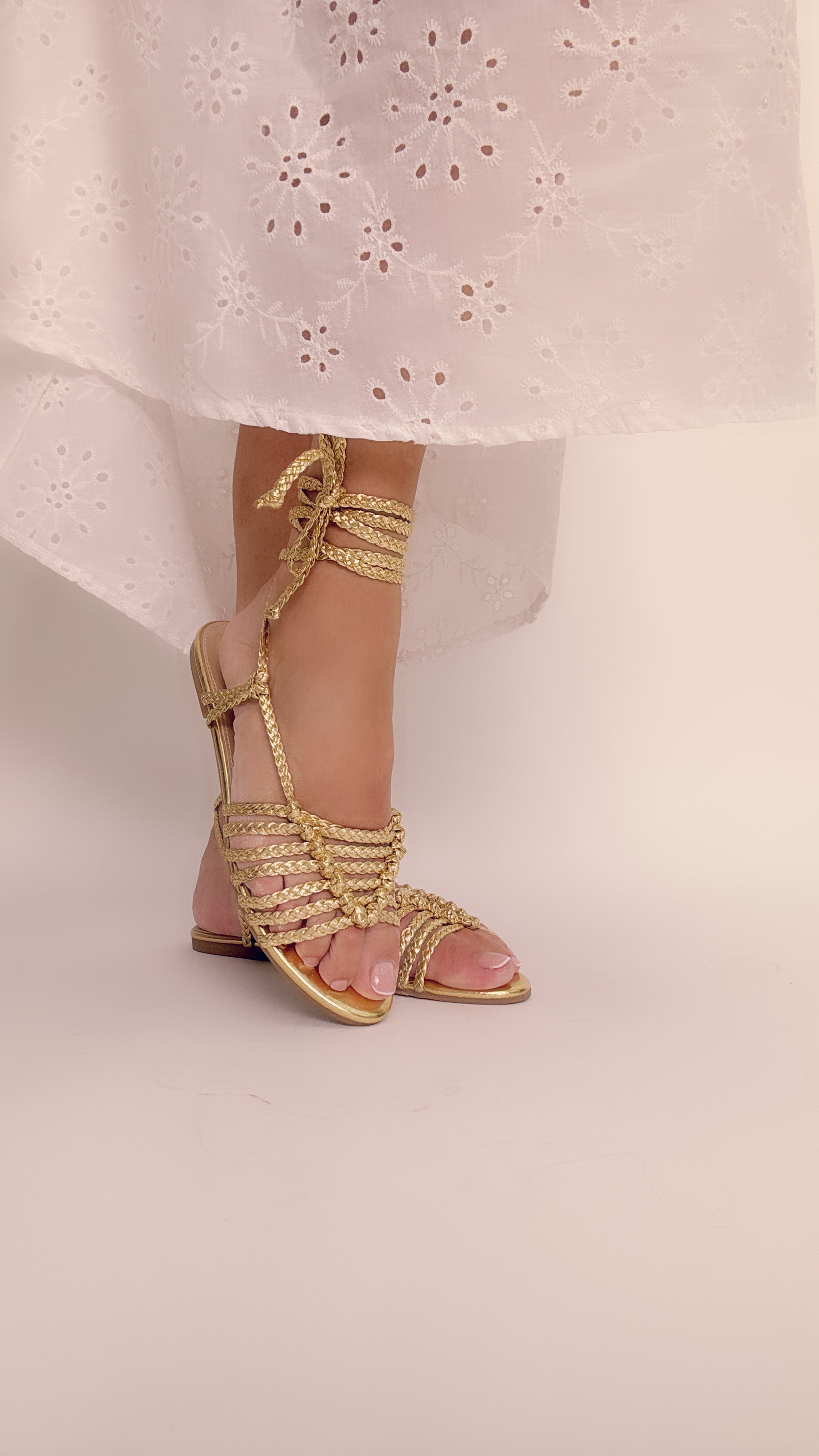 Sandalo alla schiava Gold