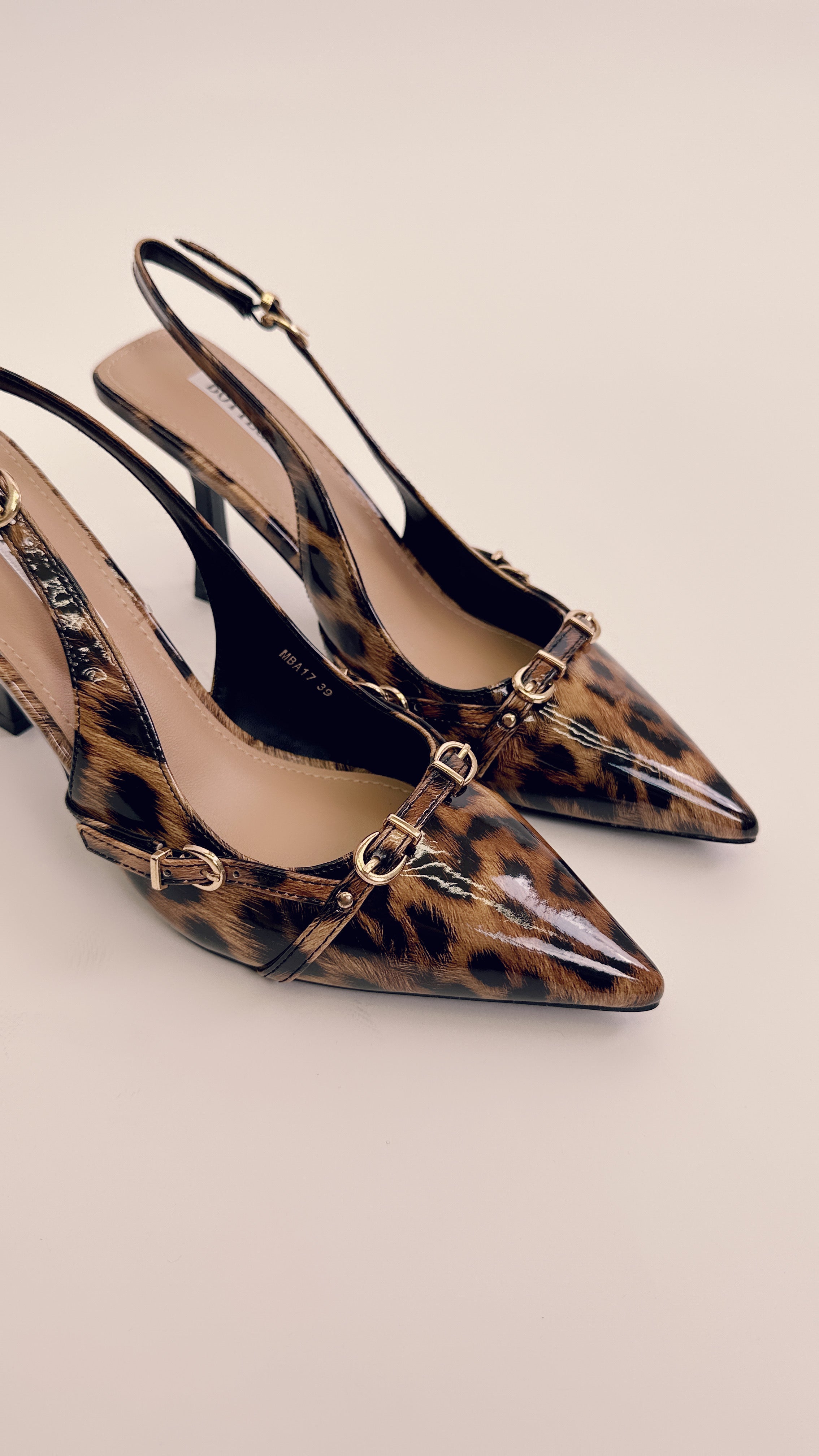 Slingback animalier mba17