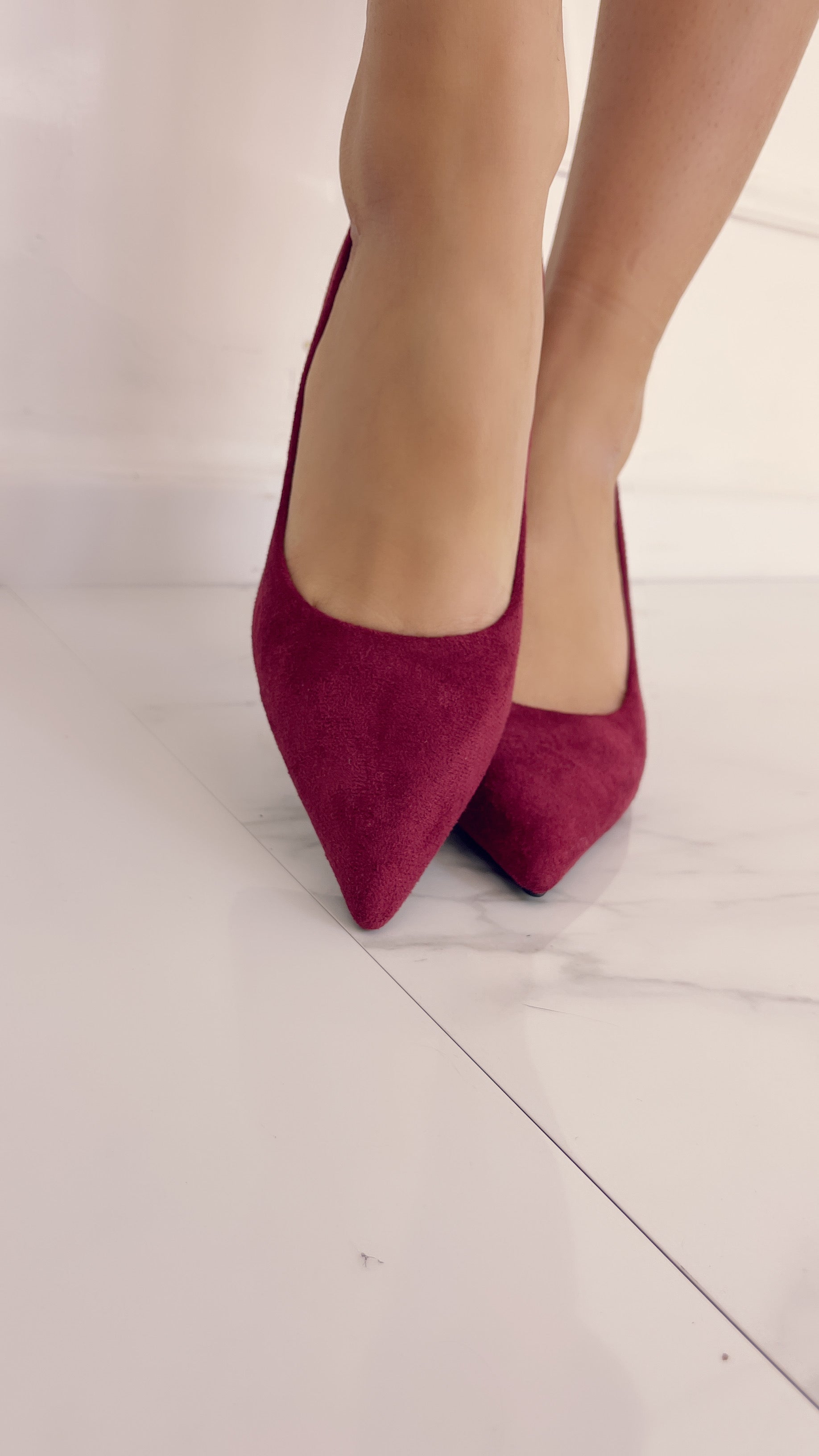 Décolleté bordeaux tacco 7 cm 26395