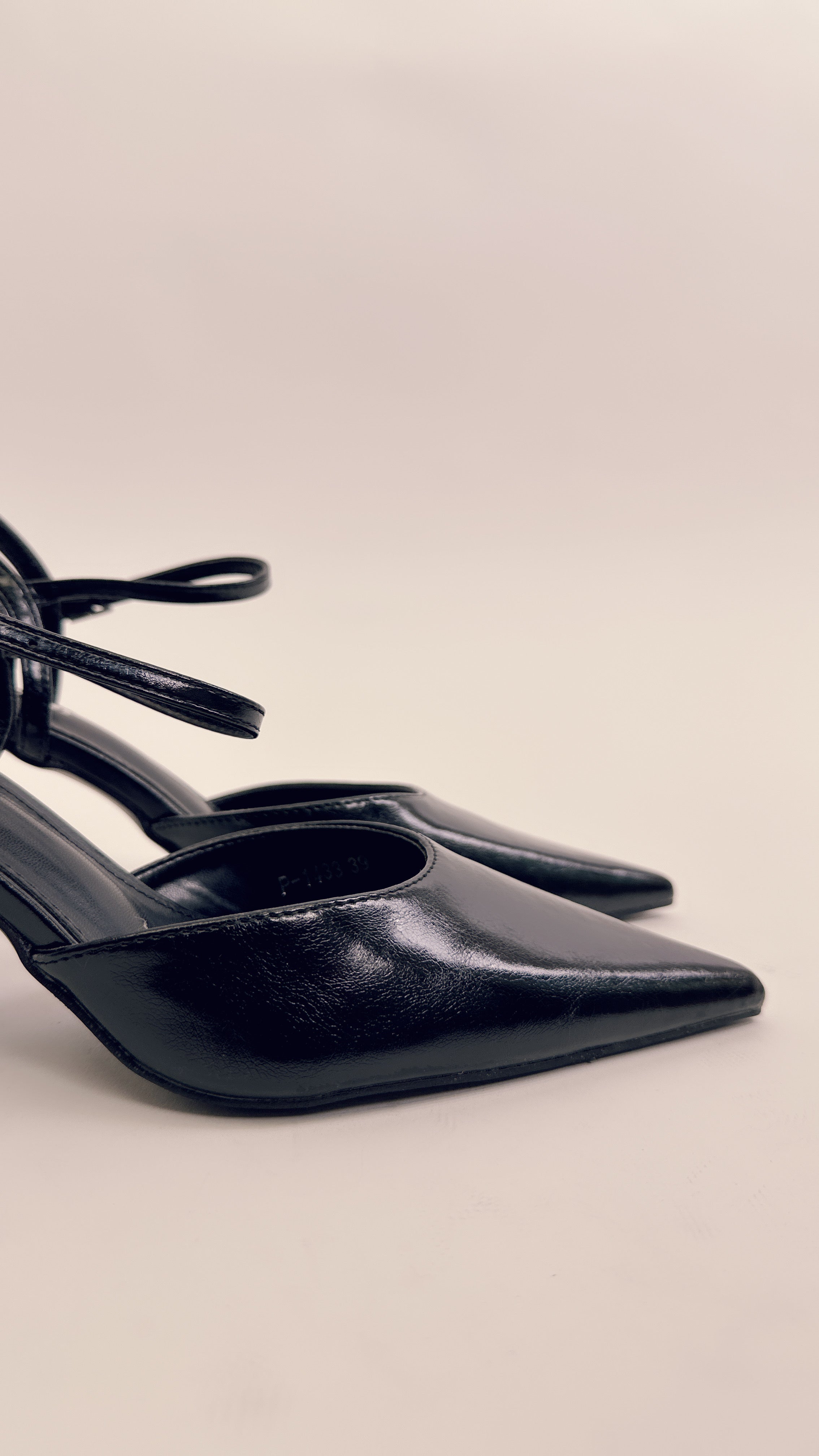 Slingback black P1433