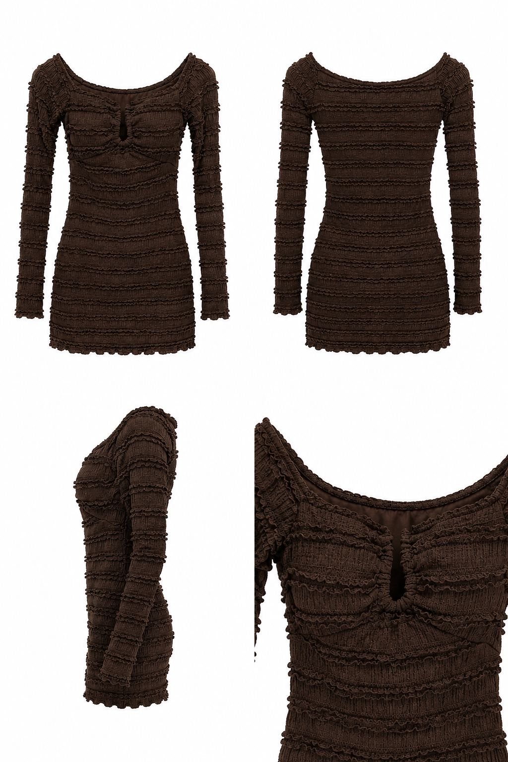 Abito corto in maglia
