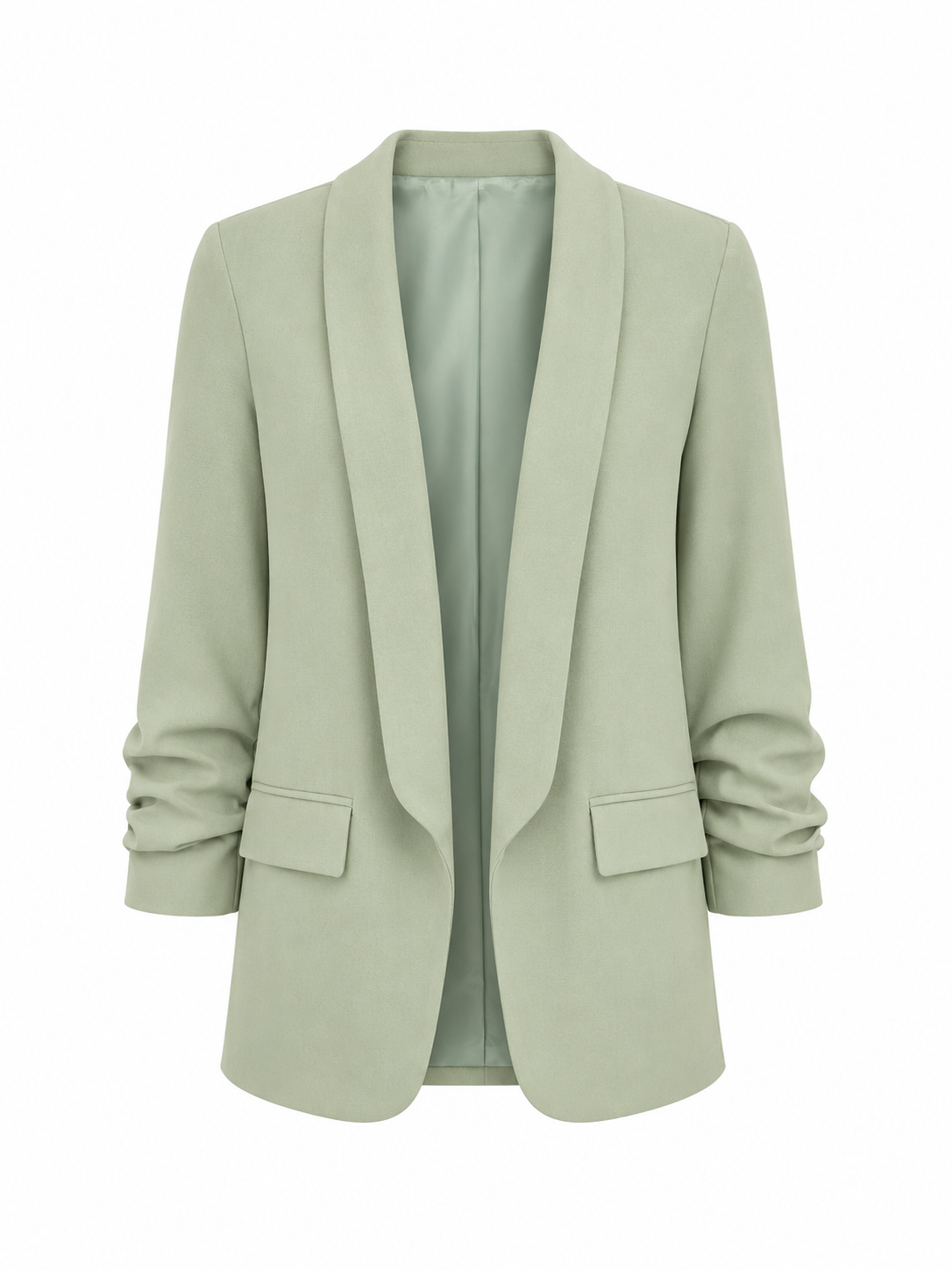 Blazer manica arricciata