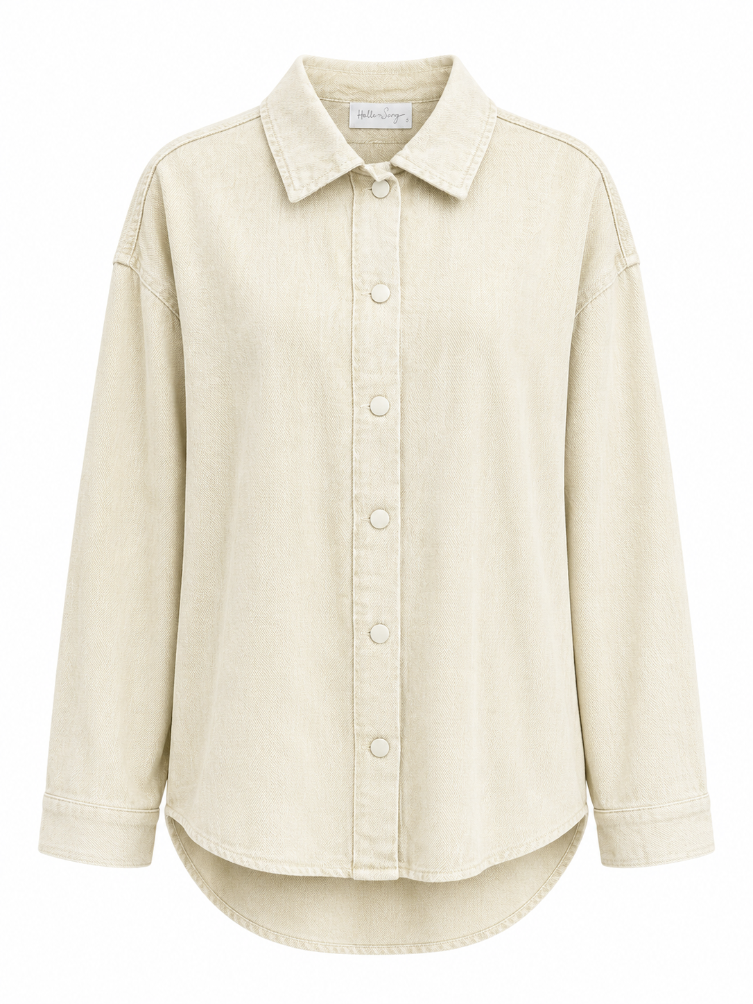 Camicia denim over sabbia